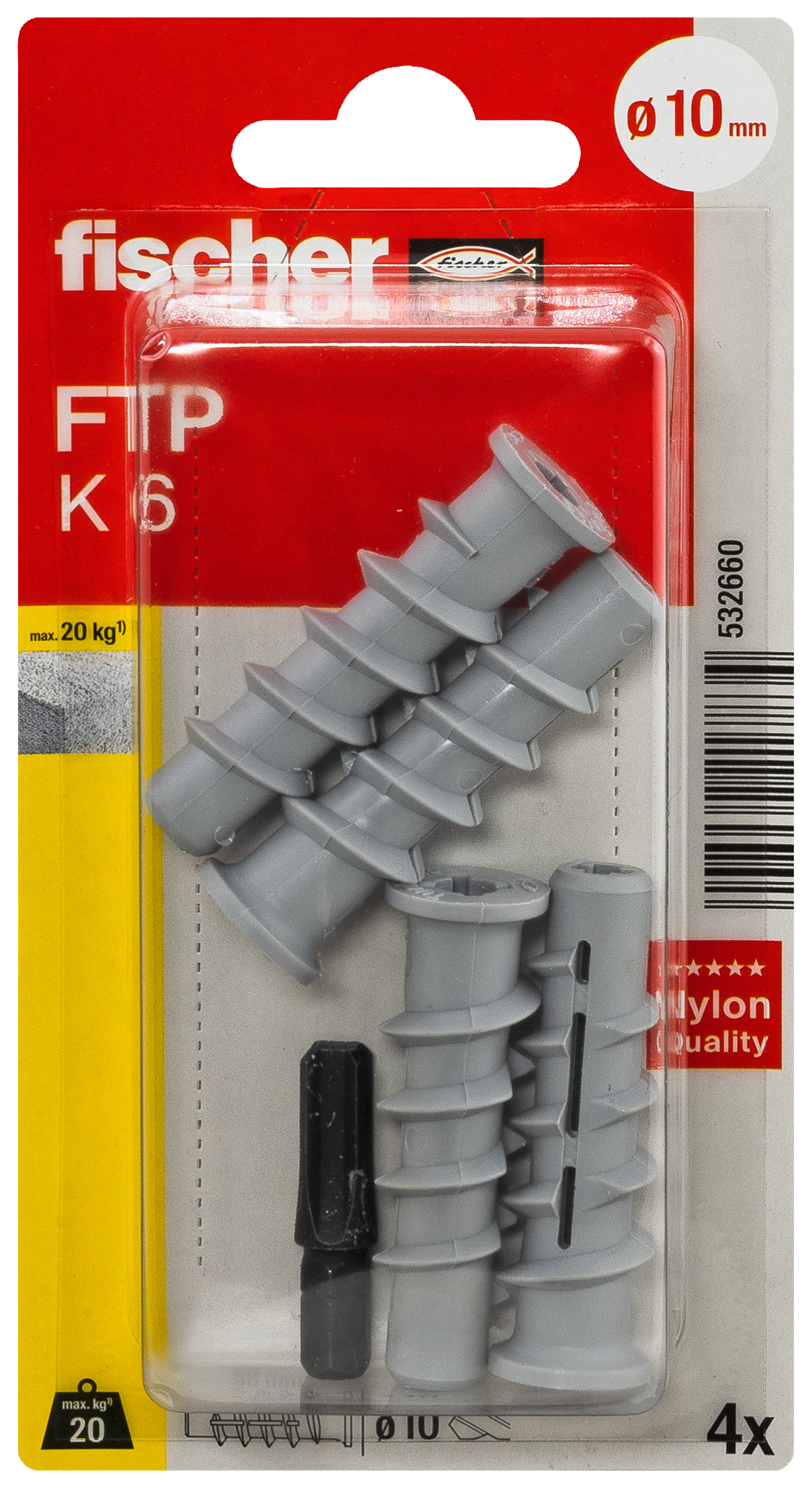 fischer Turbo Porenbetondübel FTP K 6 K (4)