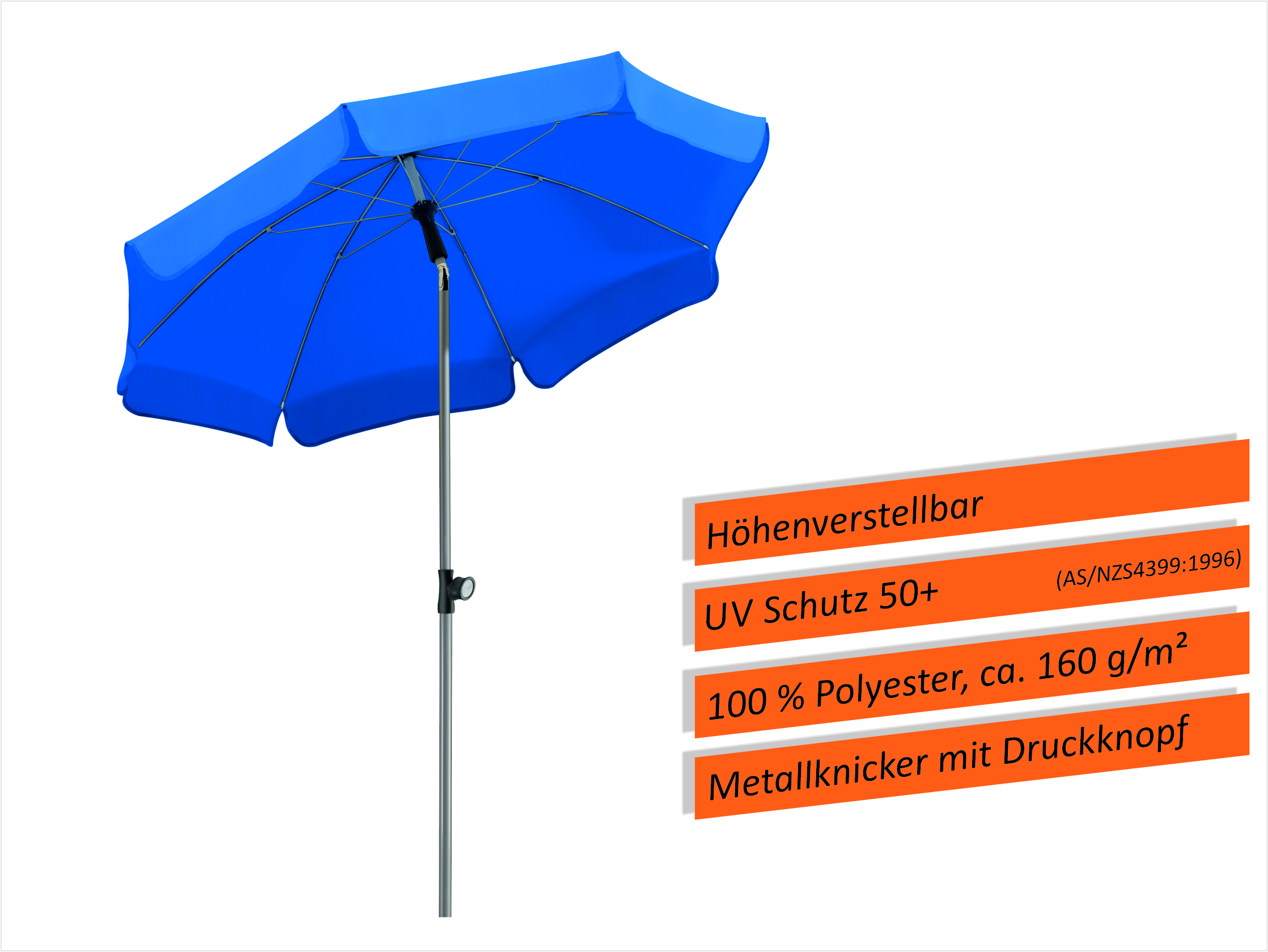 400097_9 Schneider Schirm "Locarno", Ø 150 cm, Blau