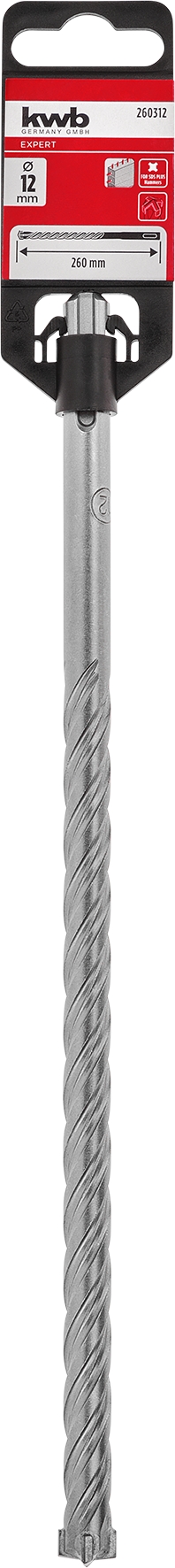 Kwb Hammerbohrer HB4X, 12 x 260 mm SB