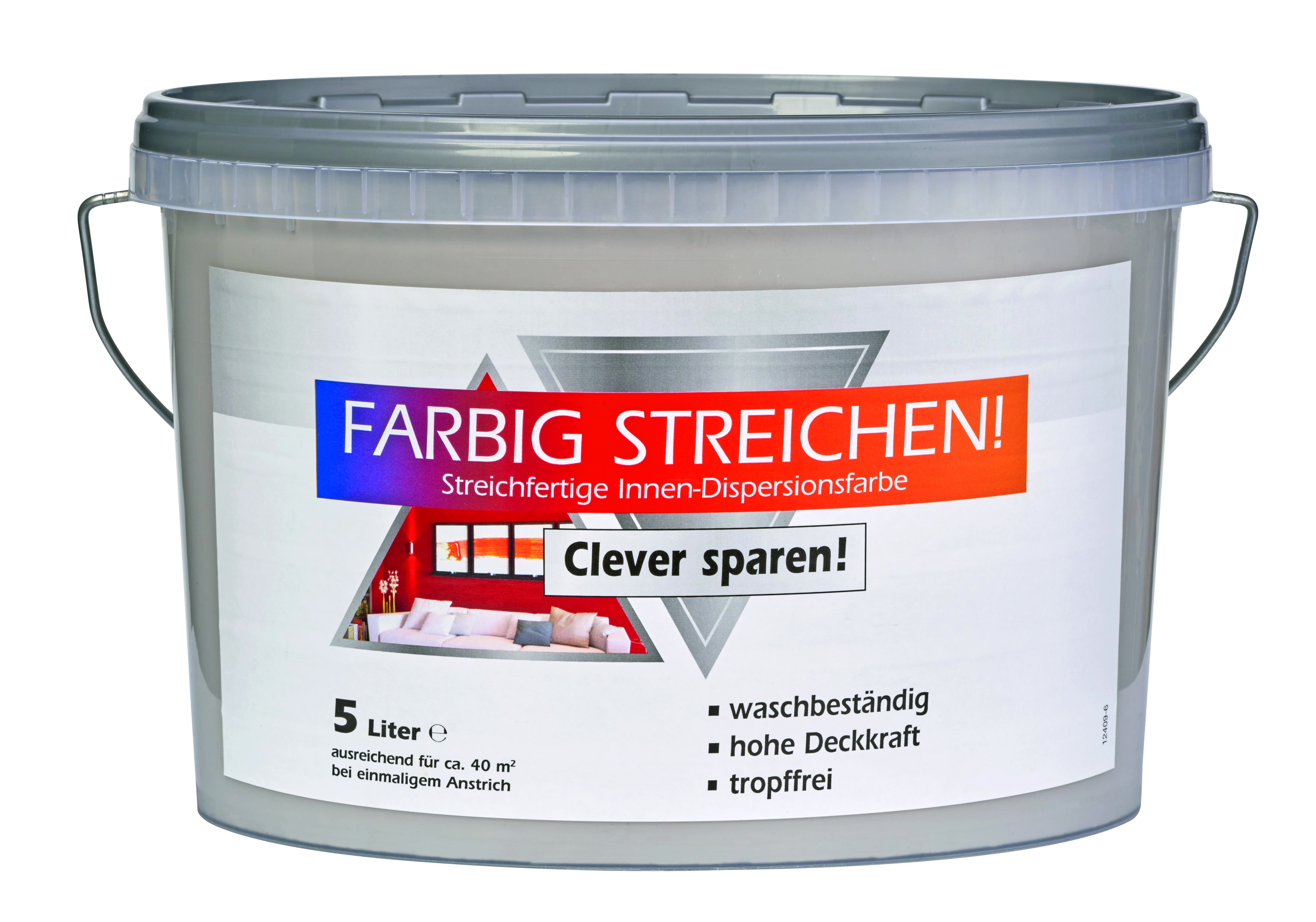 690415-Farbig-Streichen-5L Clever Sparen Bunte Wandfarbe, Kandis