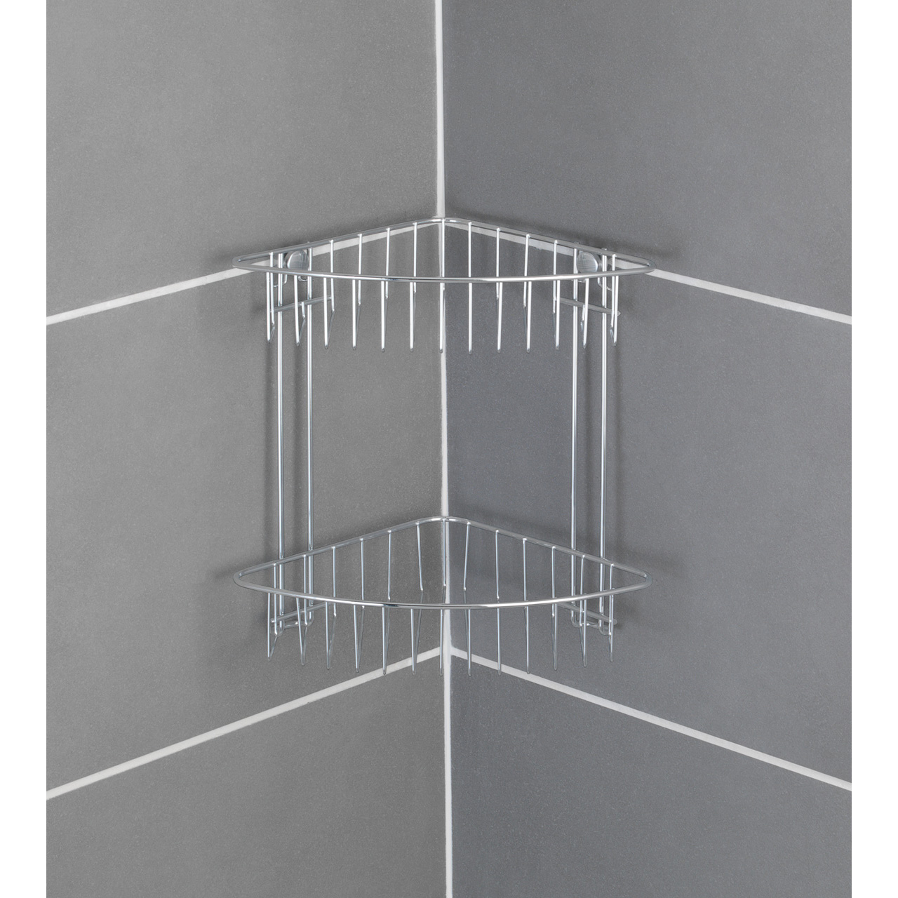 741891-Eckregal-2-Etagen-Classic-chrom_AMBI_03 WENKO CLASSIC ECKREGAL 2 ETAGEN