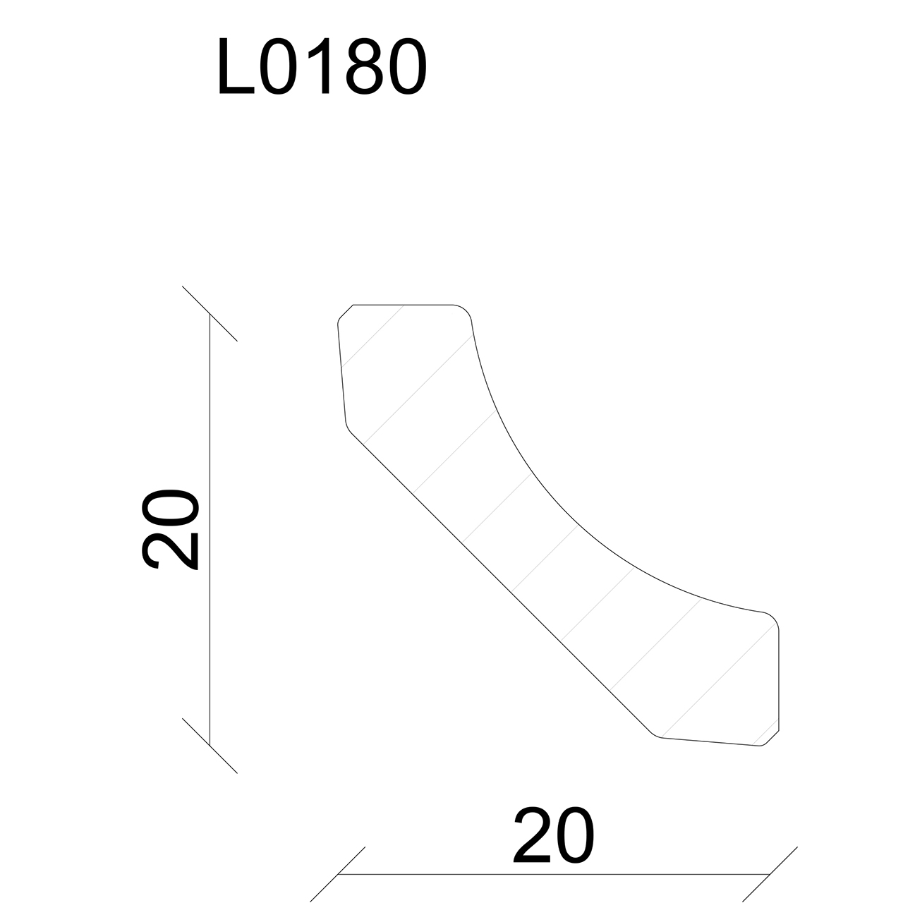 544321-Querschnitt Neuhofer Sockelleiste, Fichte/Kiefer weiß lackiert