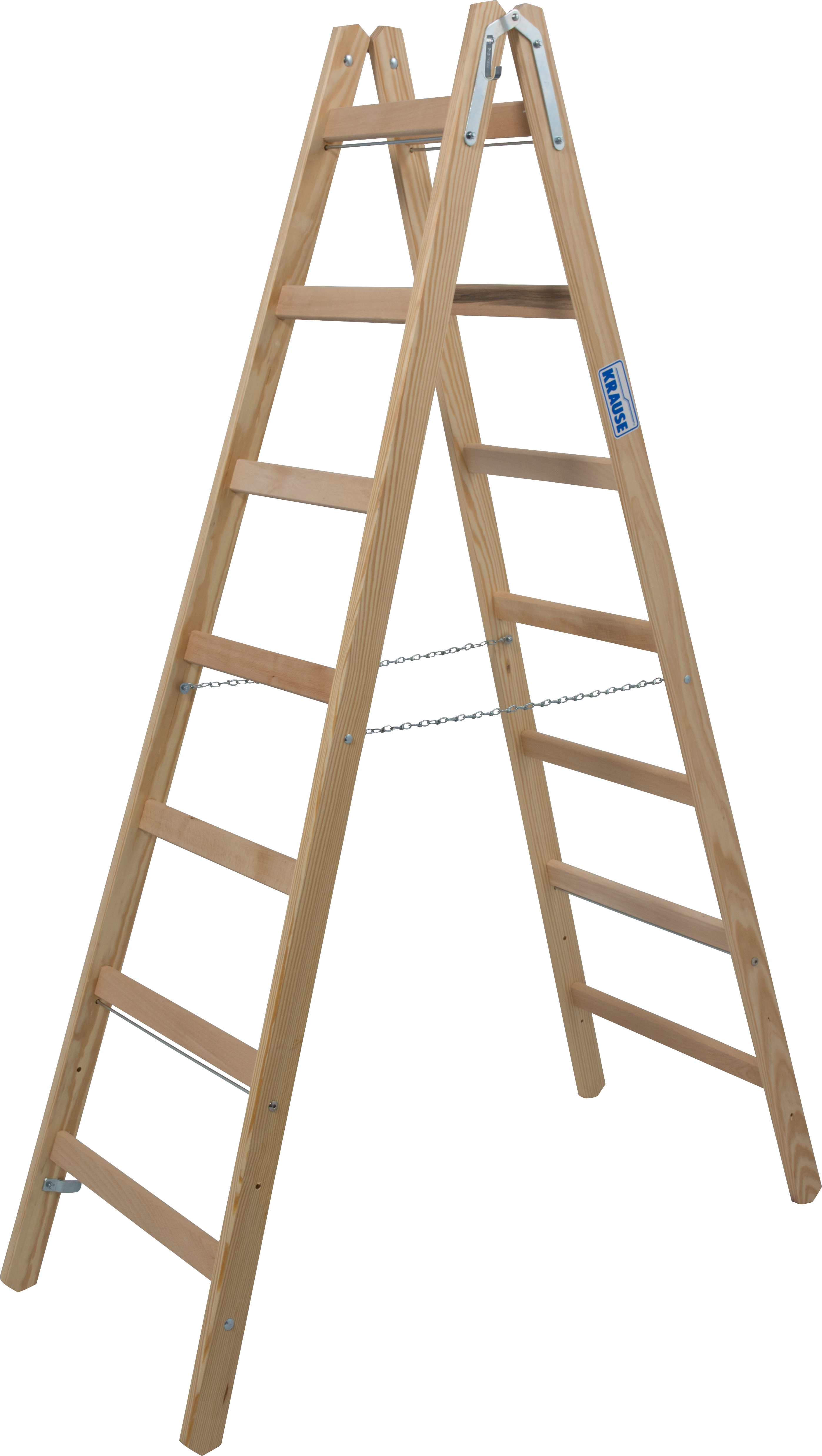 Krause Stabilo Holz Doppelleiter, 2x7 Sprossen Krause Stabilo Holz Doppelleiter, 2x7 Sprossen