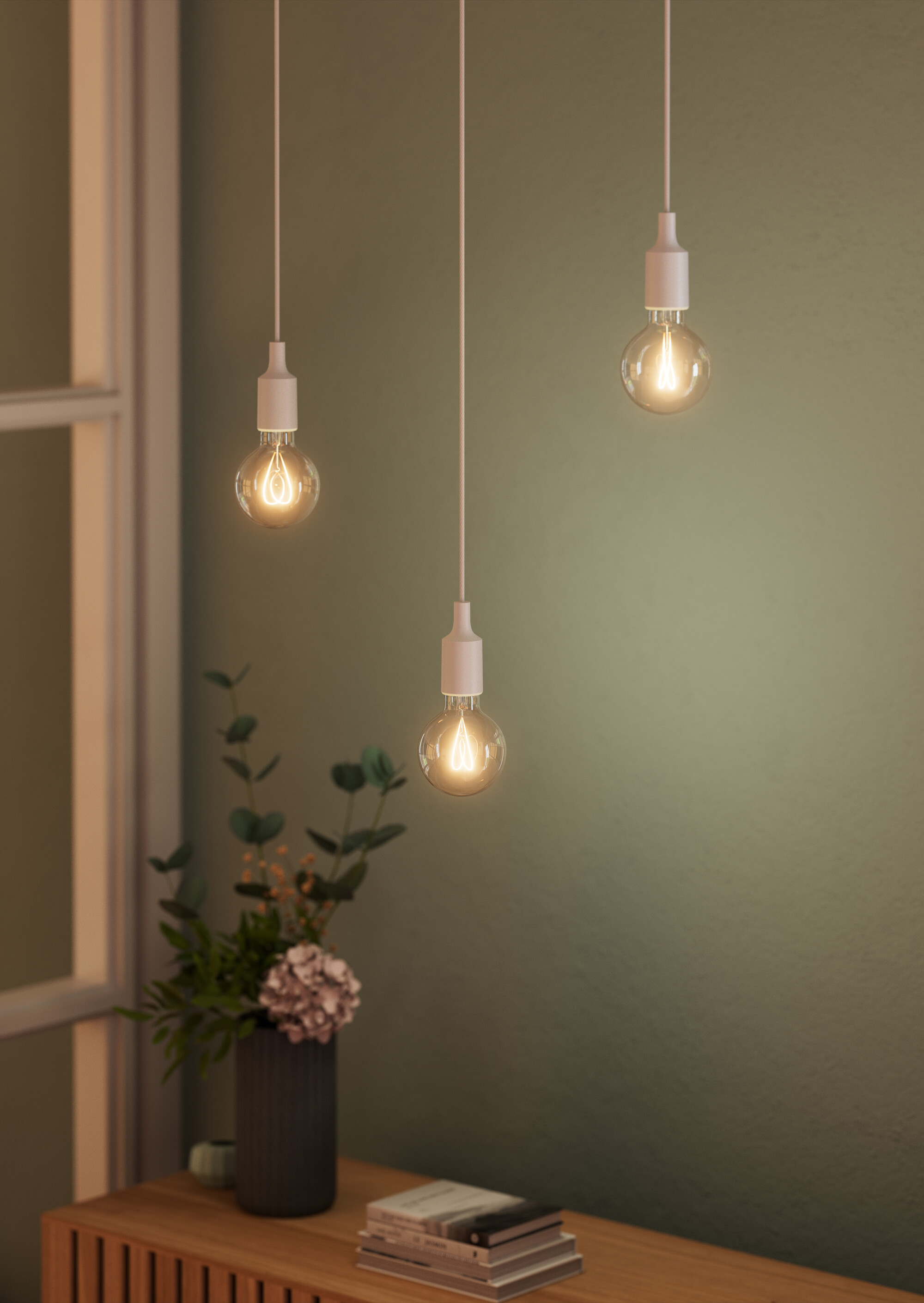 Osram Vintage 1906 Pendelleuchte Bell E27, weiß