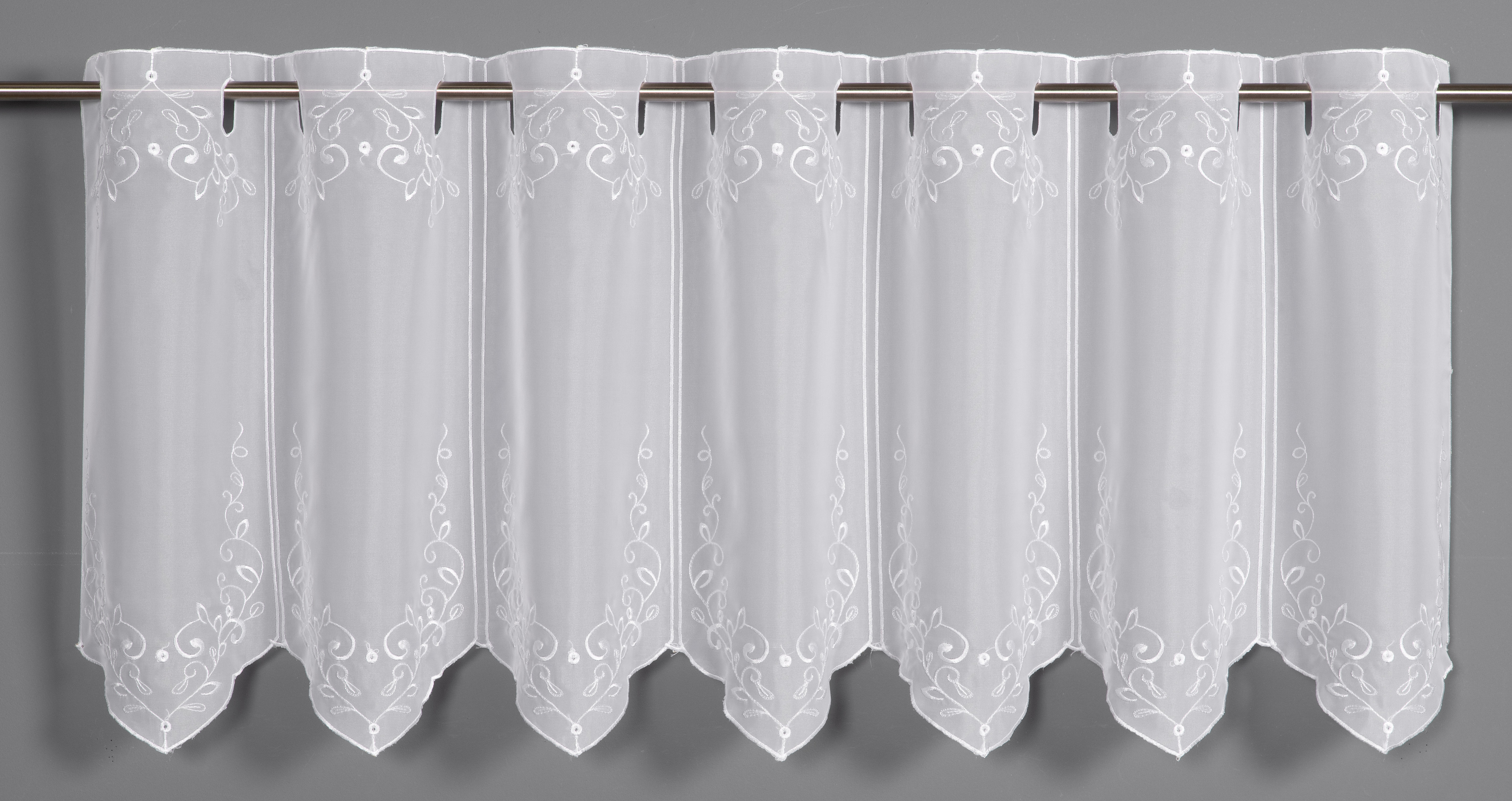 Sehlbach Fertiggardine weiß, 135 x 45 cm Sehlbach Fertiggardine weiß, 135 x 45 cm