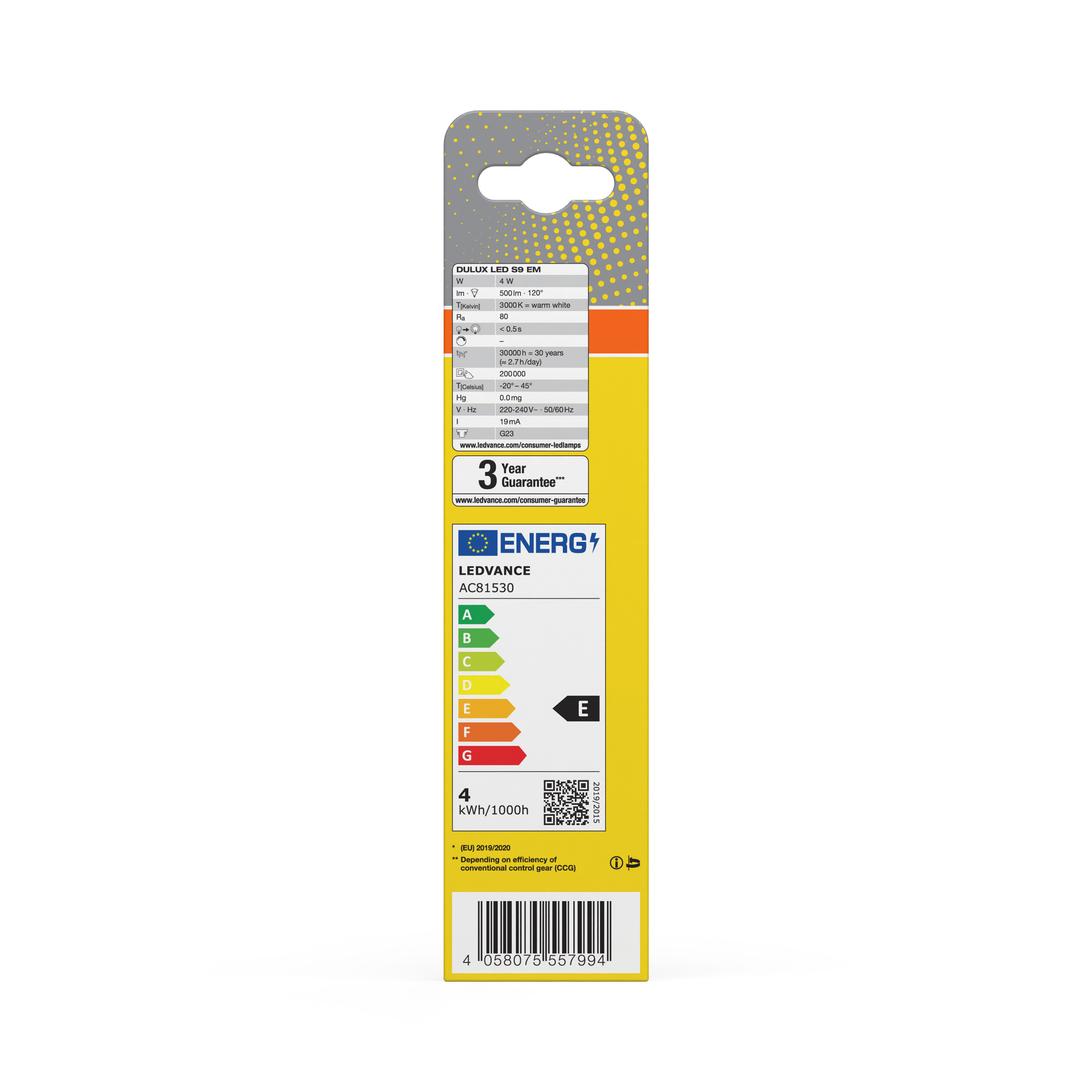 Osram DULUX LED Röhre, 16,5 cm, warmweiß