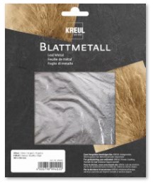 99402 KREUL Blattmetall Silber 140 x 140 mm 6 Blatt