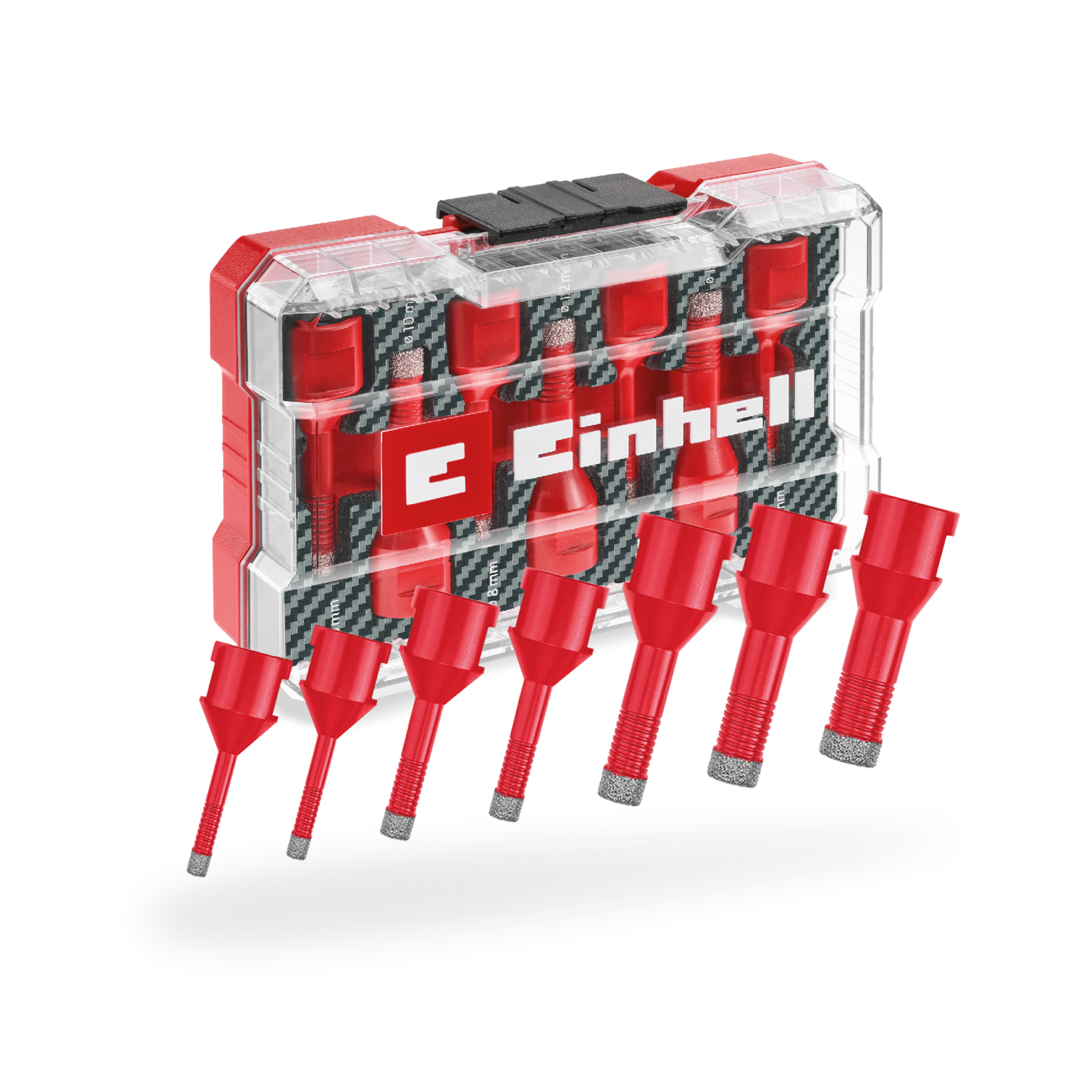 Einhell Diamant-Fliesenbohrer-Set, M14, M-CASE, 7-tlg., Ø 6-14 mm
