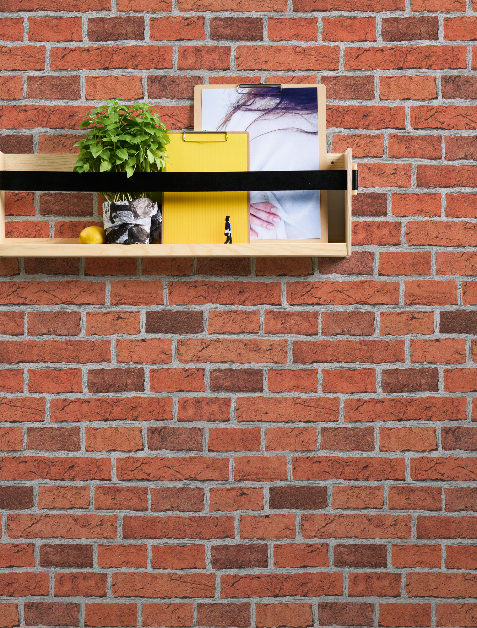 A.S. Création Vliestapete, backsteinoptik ziegelrot grau – realistische ziegelwand im loft-stil