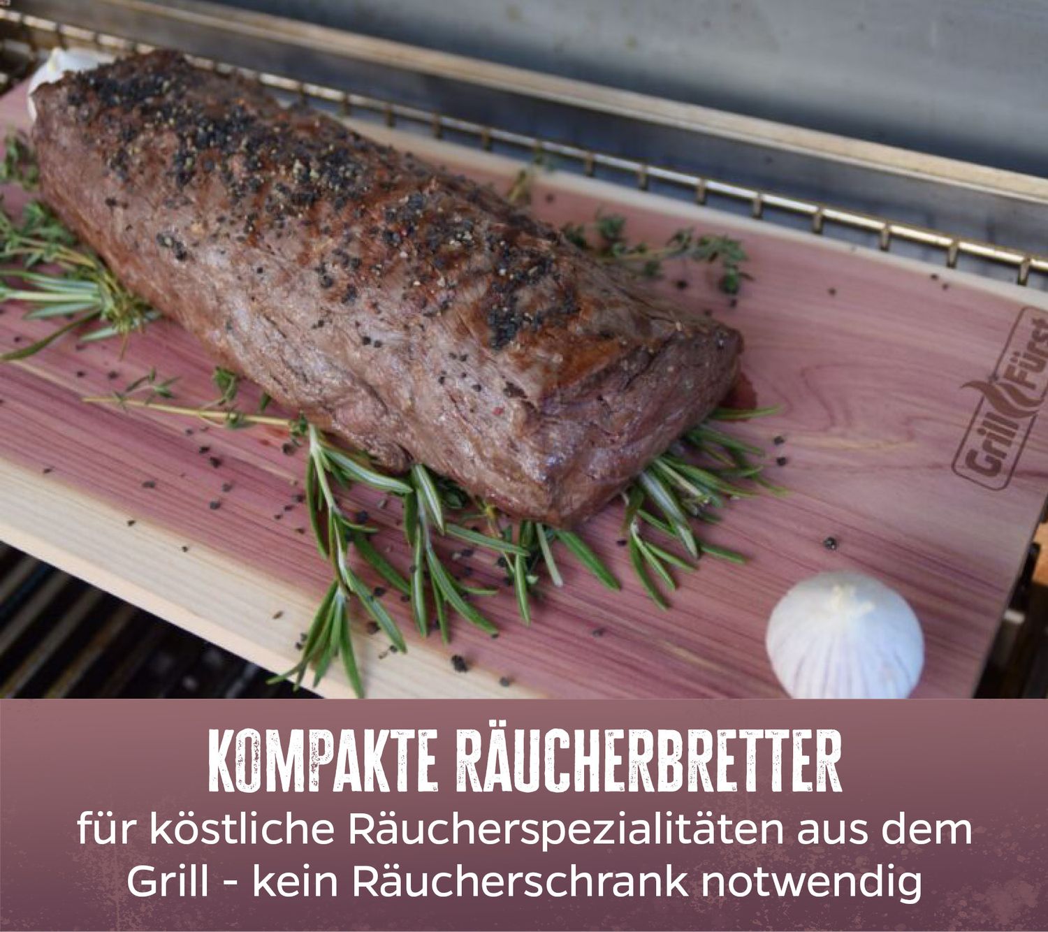 Grillfürst Räucherbretter Zeder, 4er Set