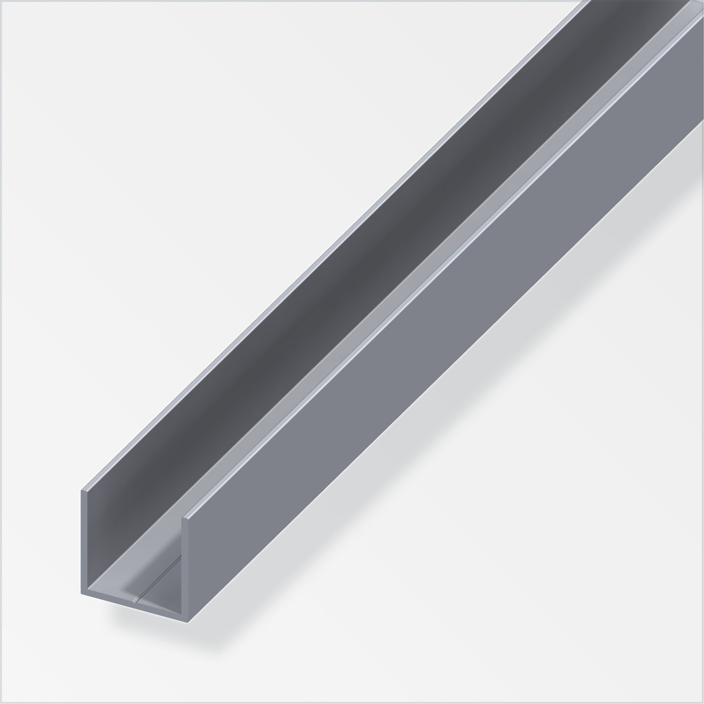 Alfer Quadrat-U, 15,5 x 1,5 mm, alu