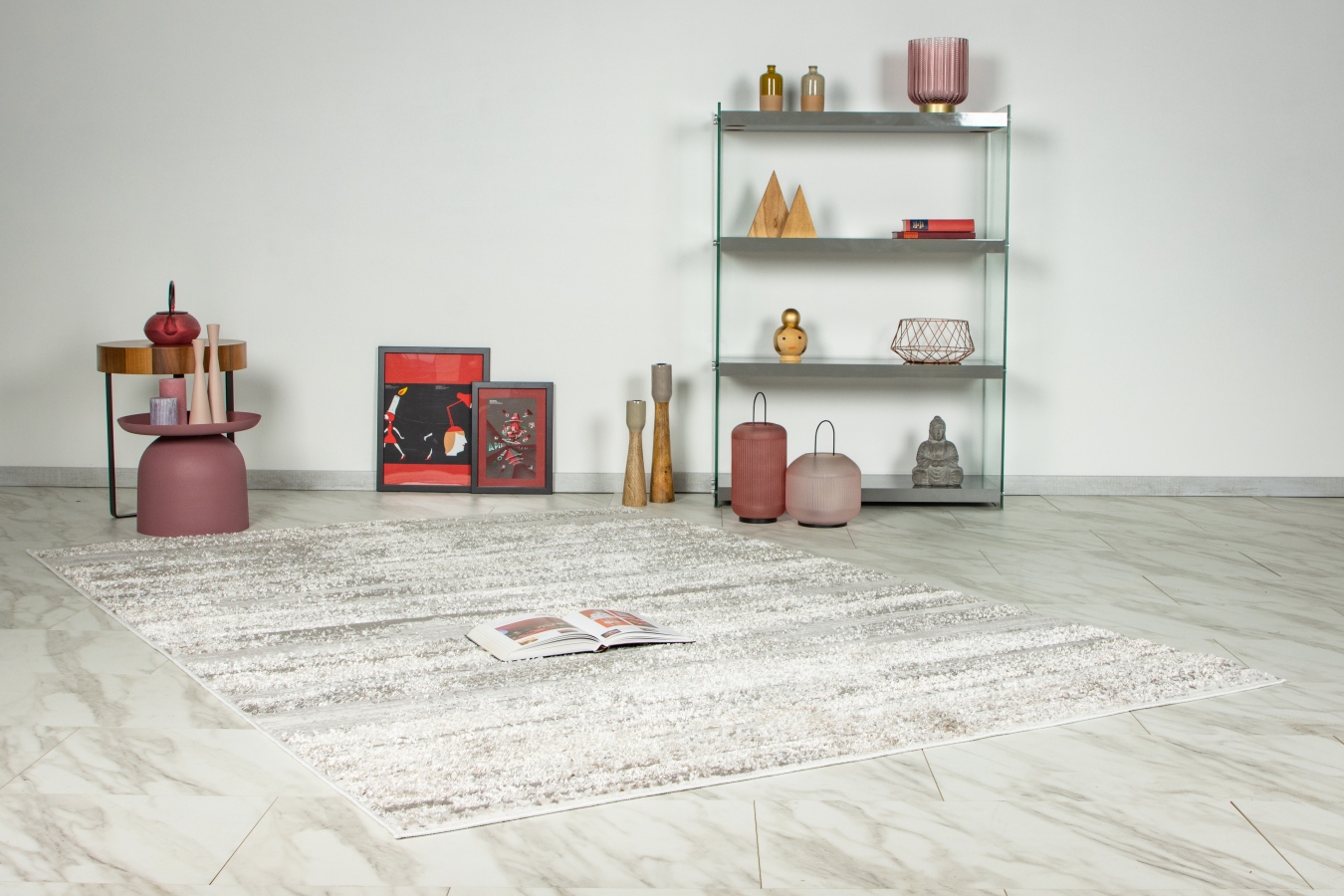 Lalee Milas Teppich, silverbeige, 80 x 150 cm