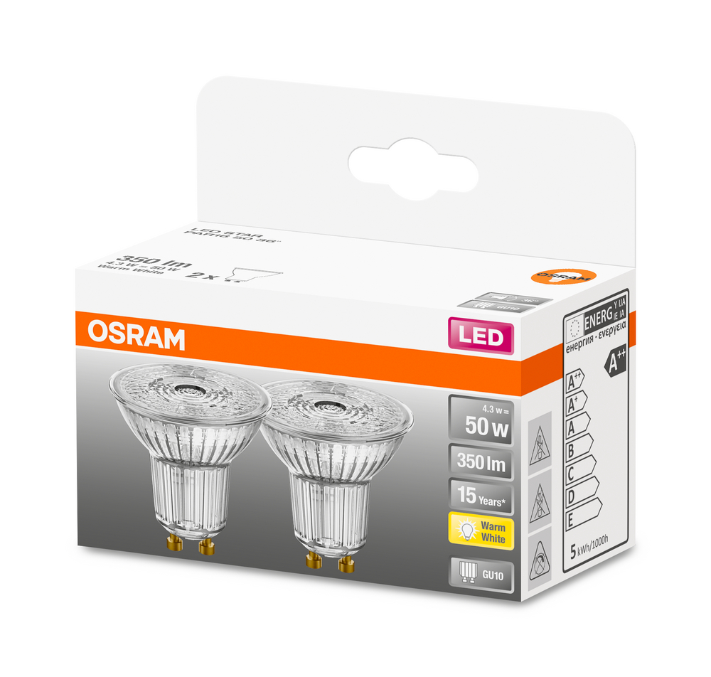 4058075260252_Packaging_image OSRAM LEUCHTMITTEL LED STAR PAR16 50 36° 4.3 W/2700K
