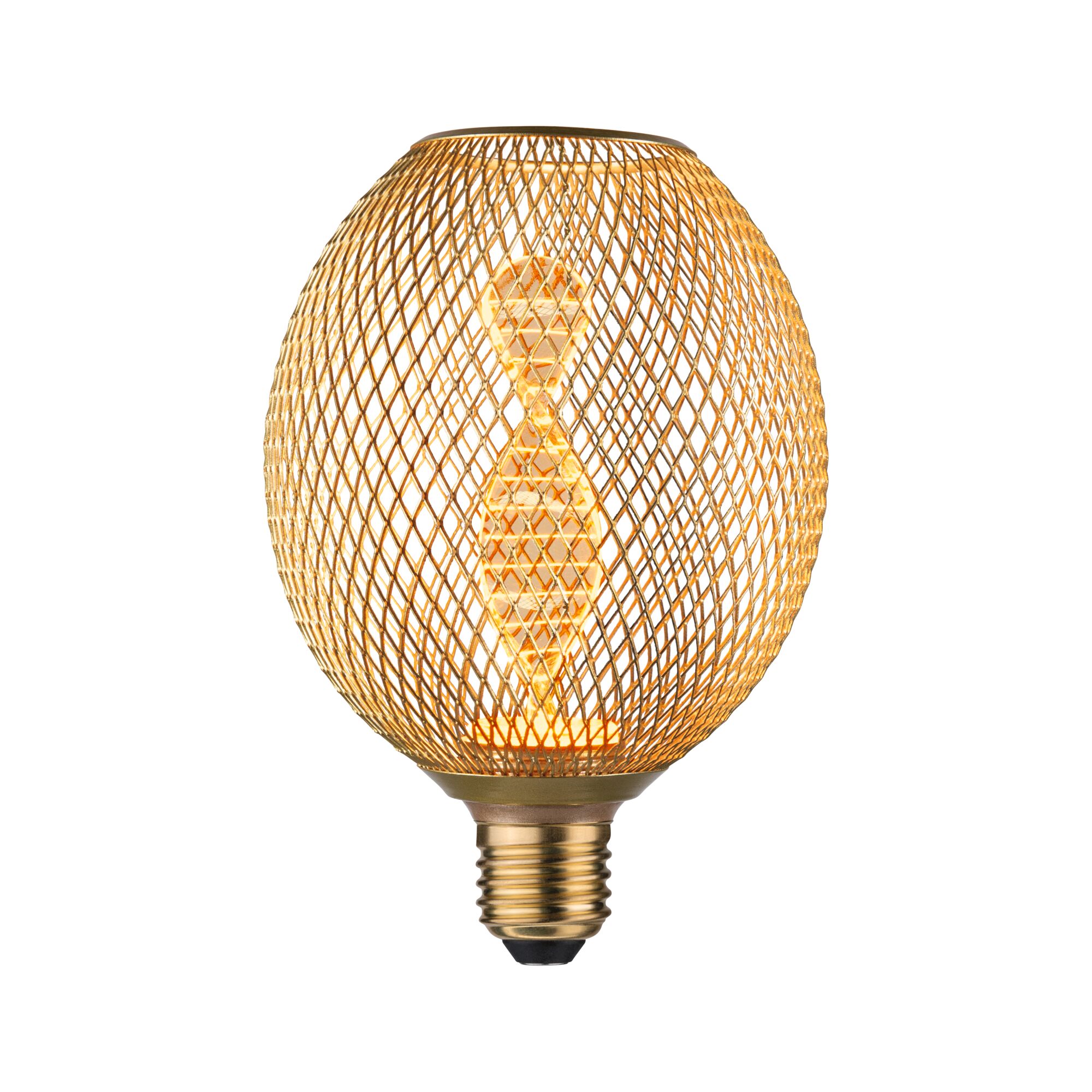 Paulmann LED Metallic Glow Globe messing Helix E27, 130lm, 3,5W, 1800K, 230V Paulmann LED Metallic Glow Globe messing Helix E27, 130lm, 3,5W, 1800K, 230V