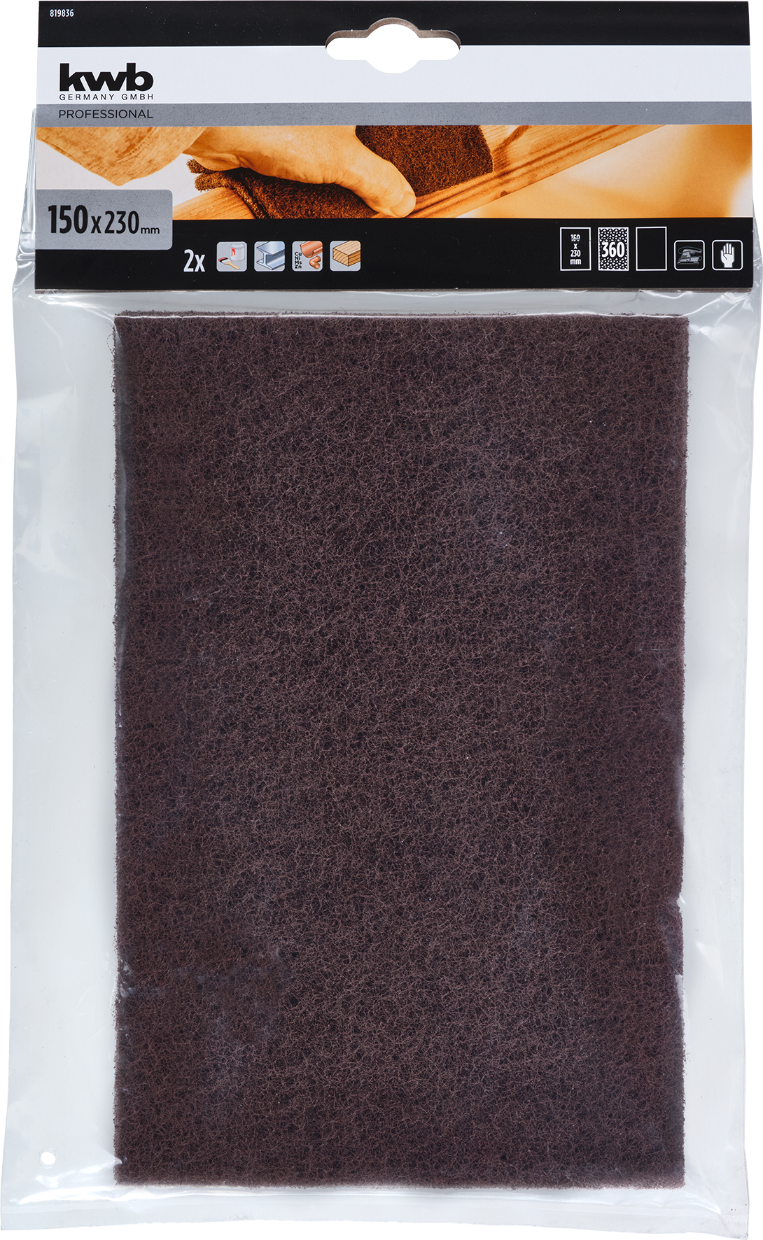 Kwb Schleifvlies, 150 x 230 mm, K360 Kwb Schleifvlies, 150 x 230 mm, K360