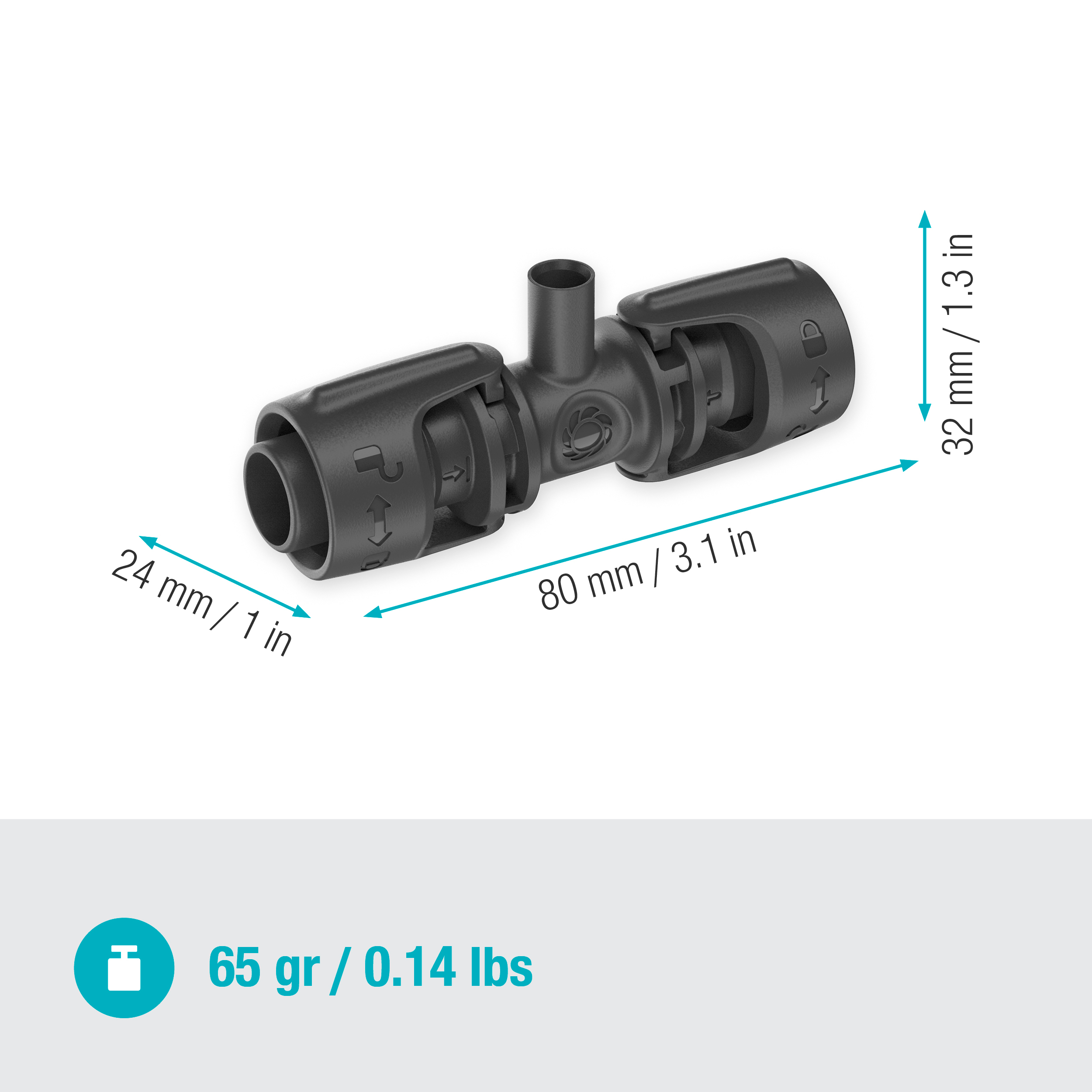 Gardena Micro-Drip-System T-Stück für Sprühdüsen 13 mm (1/2") - Inhalt: 5 Stück Gardena Micro-Drip-System T-Stück für Sprühdüsen 13 mm (1/2") - Inhalt: 5 Stück