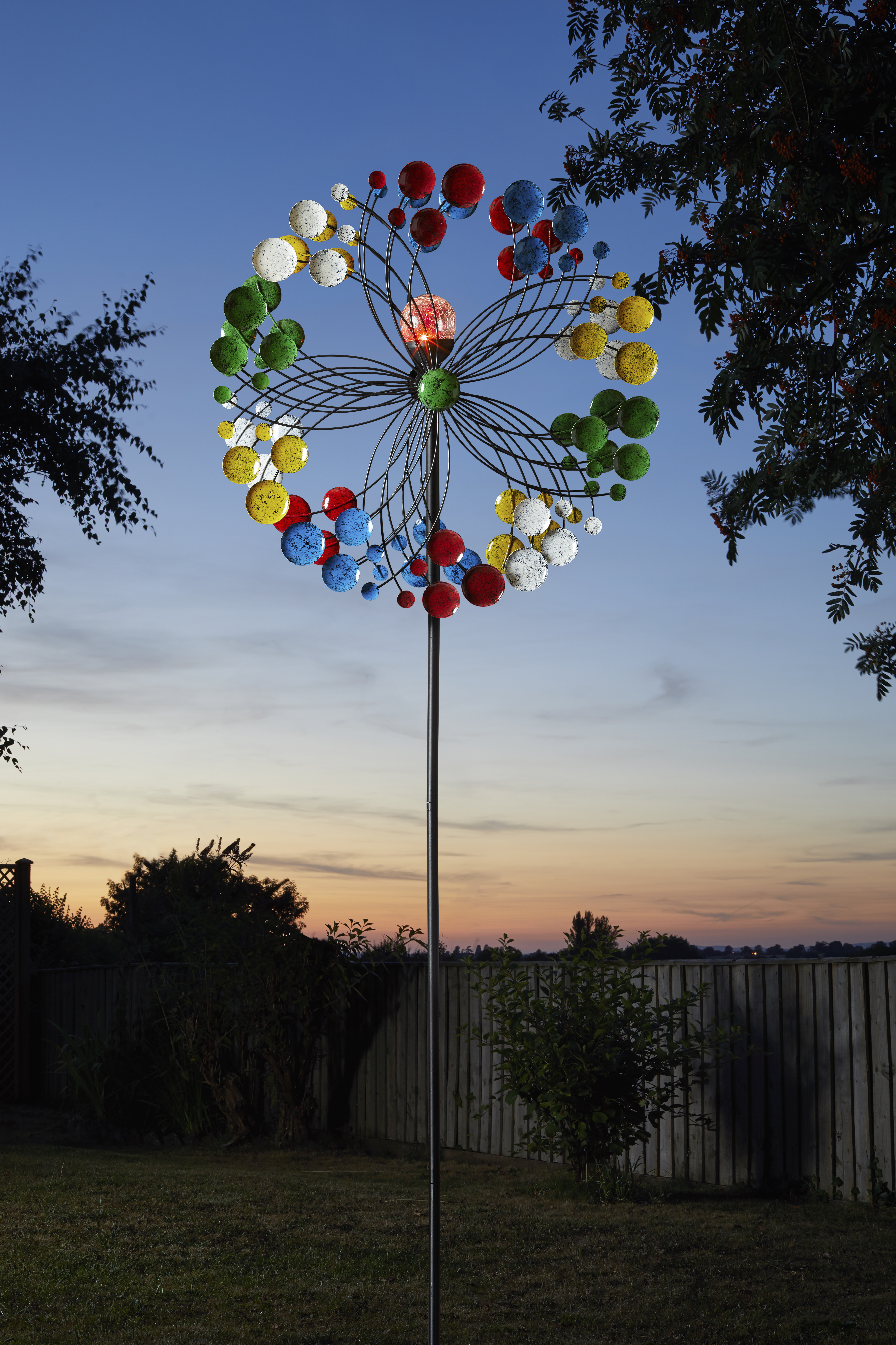 Smart Garden Windrad Harlequin + Solarkugel, 213 x 58 cm Smart Garden Windrad Harlequin + Solarkugel, 213 x 58 cm