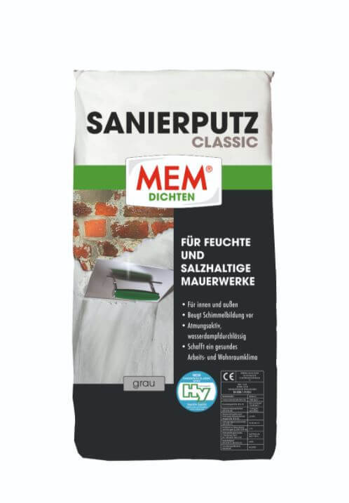 MEM Sanierputz Classic 25 kg -grau-