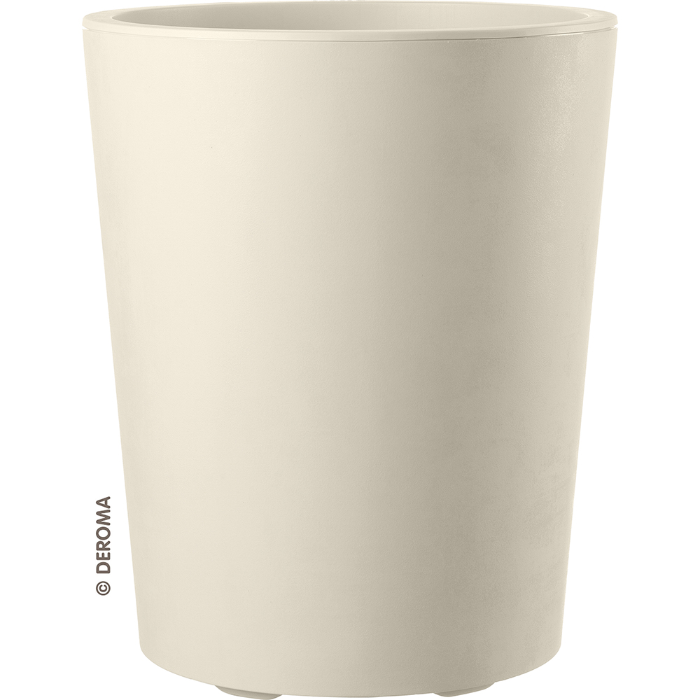 Deroma Pflanztopf Millenium R, perlweiß, 43 cm