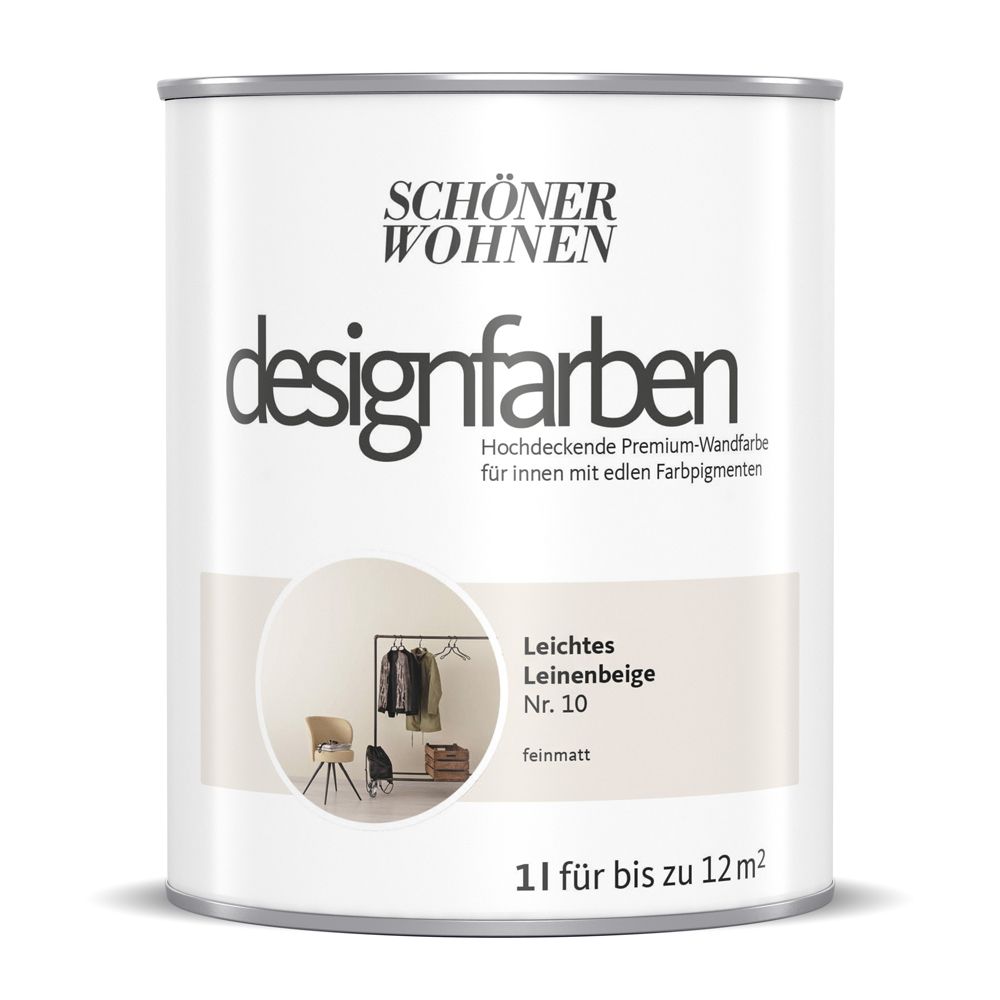 Schöner Wohnen Designfarbe, leichtes leinenbeige, 1L Schöner Wohnen Designfarbe, leichtes leinenbeige, 1L