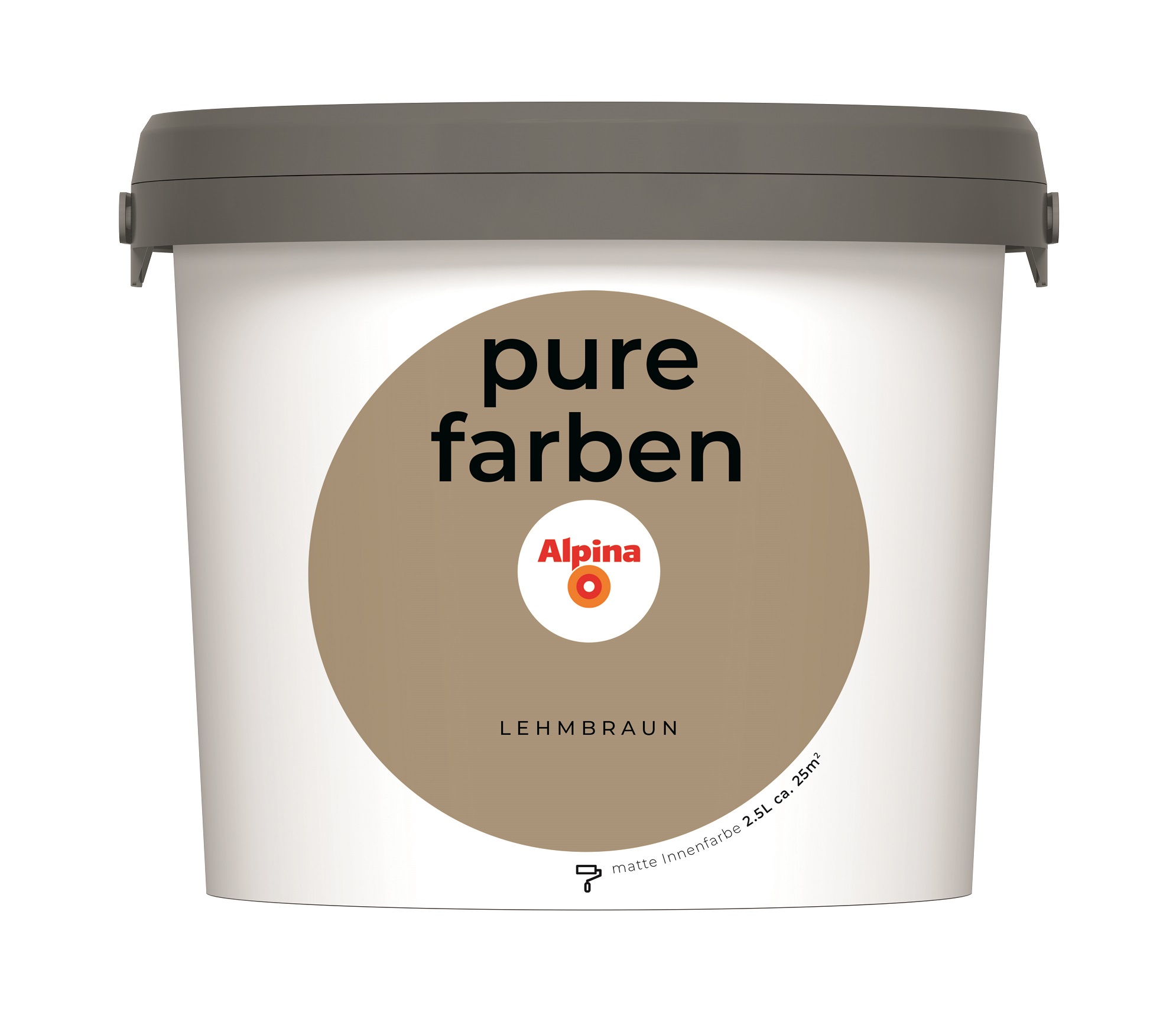 Alpina Pure Farben Lehmbraun, 2,5 Liter