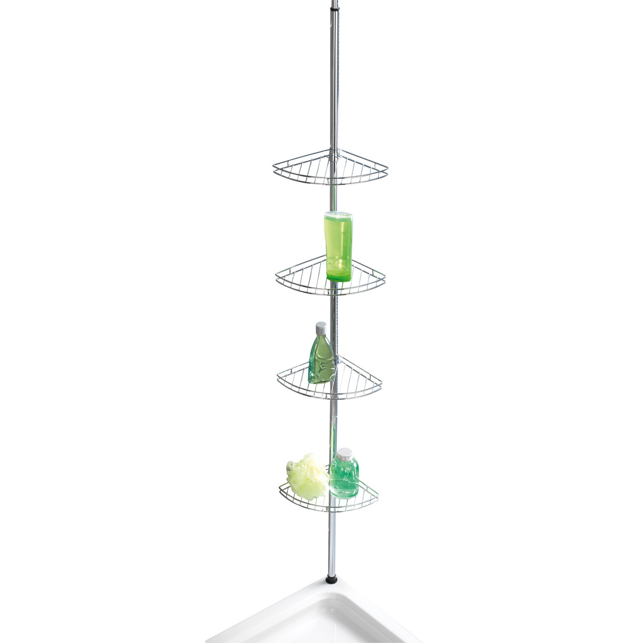 152444-Teleskop-Eckregal-Edelstahl-Prea_FS_01 WENKO TELESKOP-ECKREGAL PREA EDELSTAHL