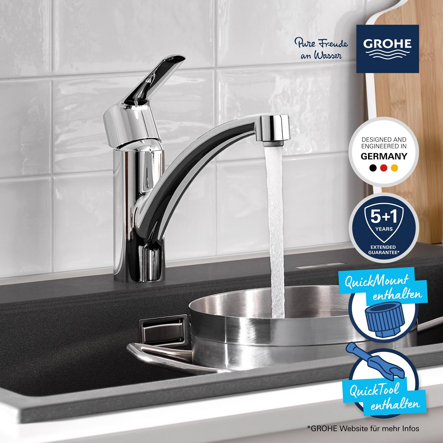 Grohe Start Einhand-Spültischbatterie, 1/2"