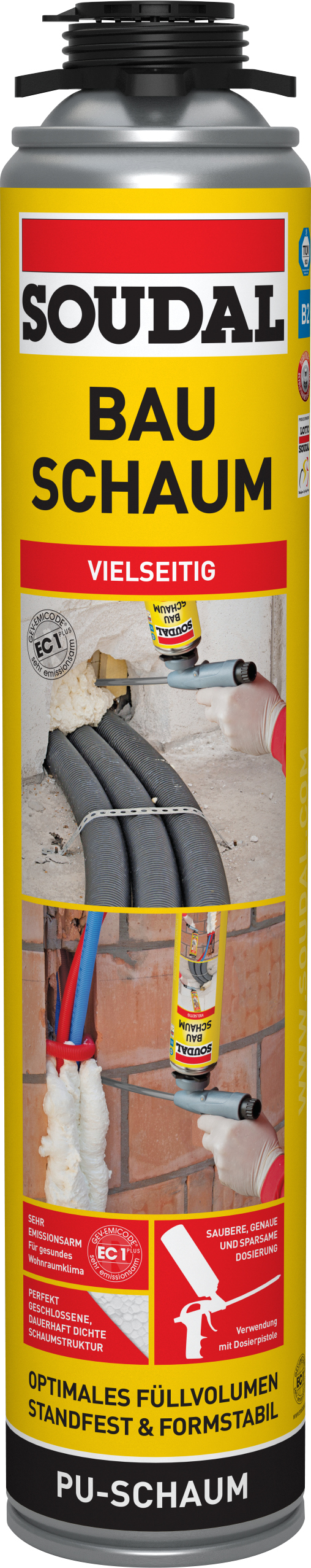 Soudal Pistolenschaum Gun B2, 750 ml Soudal Pistolenschaum Gun B2, 750 ml