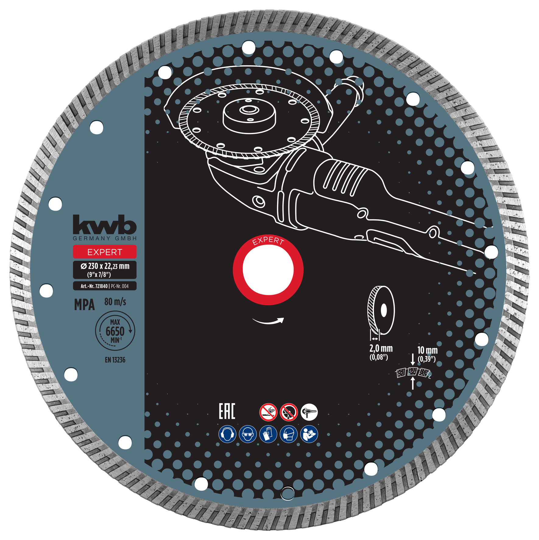 Kwb Diamant-Trennscheibe, dünn, 230mmx1,9 Kwb Diamant-Trennscheibe, dünn, 230mmx1,9