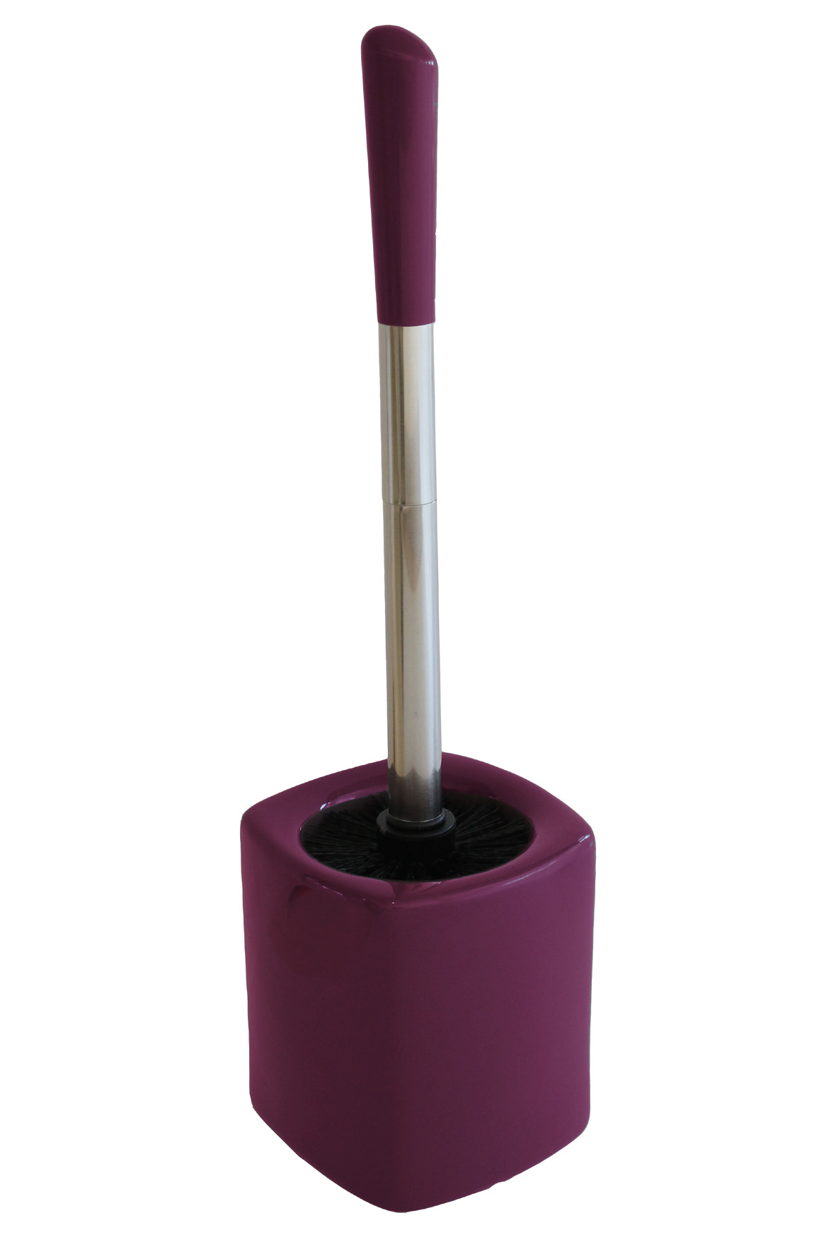 668016_206067096 BÜRSTENMANN WC GARNITUR OVAL KERAMIK BORDEAUX