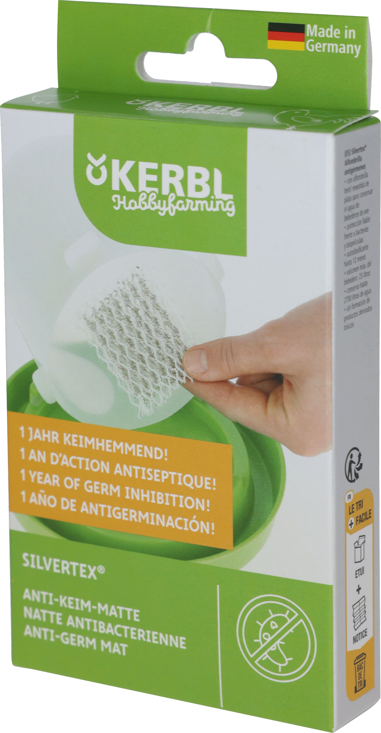 Kerbl silvertex® Anti-Keim-Matte für Geflügeltränke bis 20 L