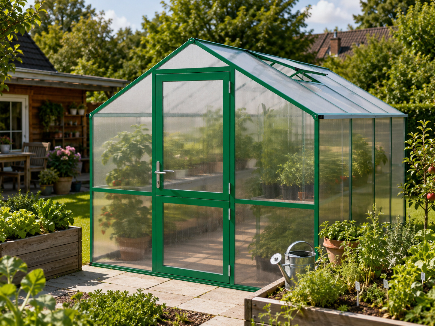 KGT Gewächshaus Rose IV, moosgrün