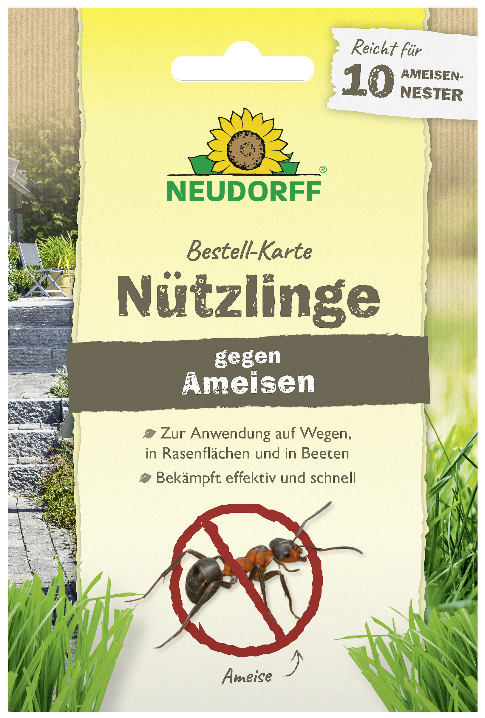 Neudorff Bestell-Karte Nützlinge gegen Ameisen