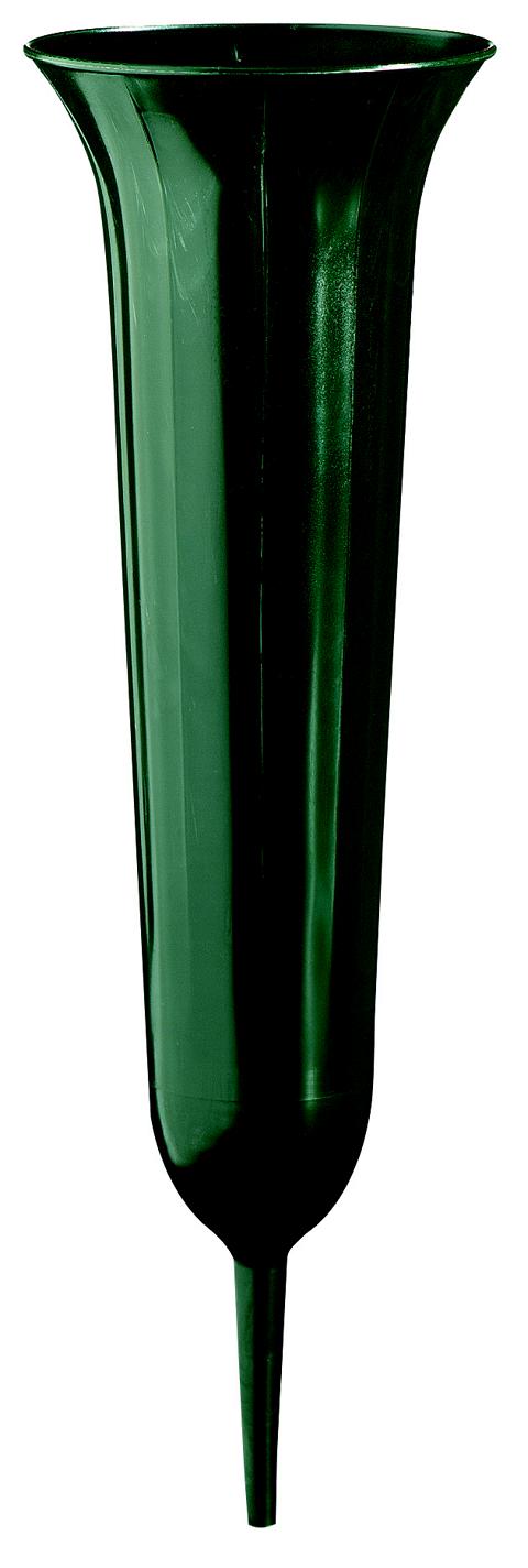485131-87004211-L GRABVASE 42CM DUNKELGRÜN GELI