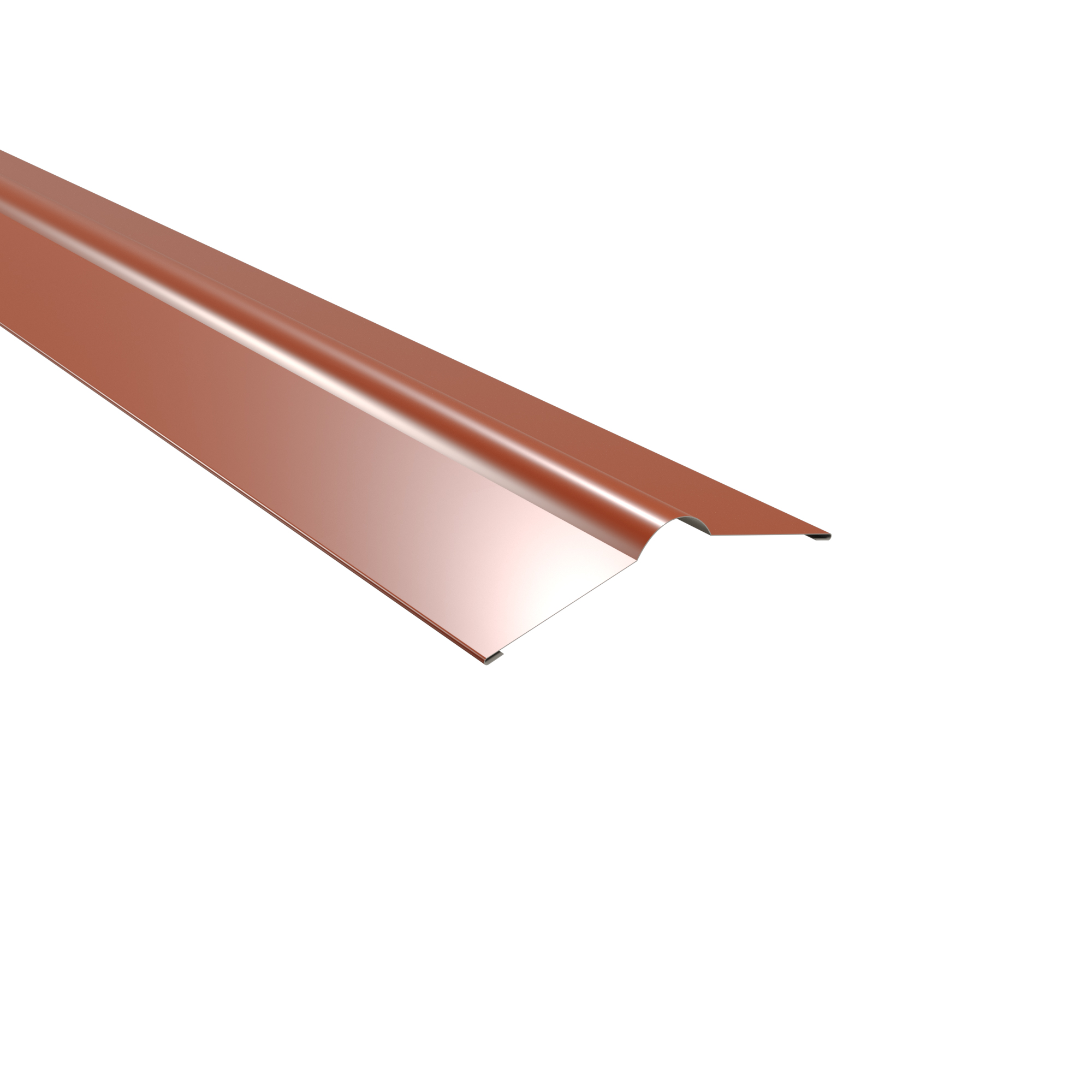 PRECIT Firsthaube ziegelrot, 1000 x 140 x 140 x 0,5 mm