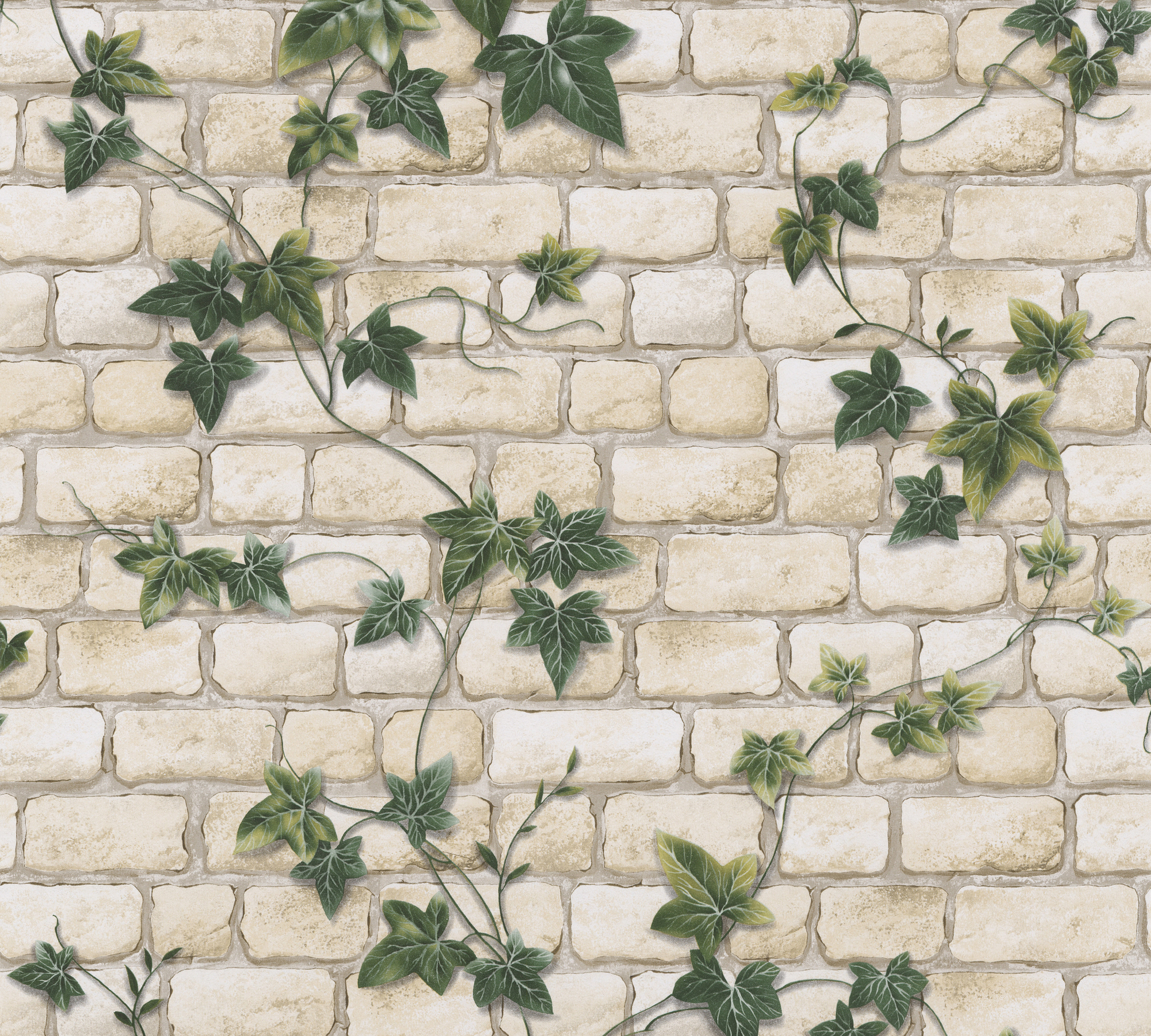 A.S. Création Vliestapete, steinmauer beige grün mit efeu – naturmotiv tapete im landhausstil A.S. Création Vliestapete, steinmauer beige grün mit efeu – naturmotiv tapete im landhausstil