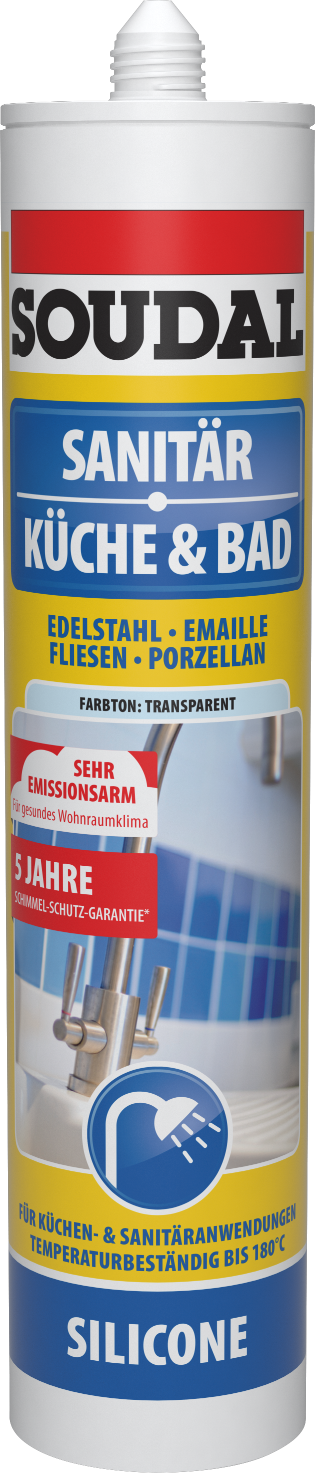 Soudal Küche & Bad Silikon, transparant, 300 ml Soudal Küche & Bad Silikon, transparant, 300 ml