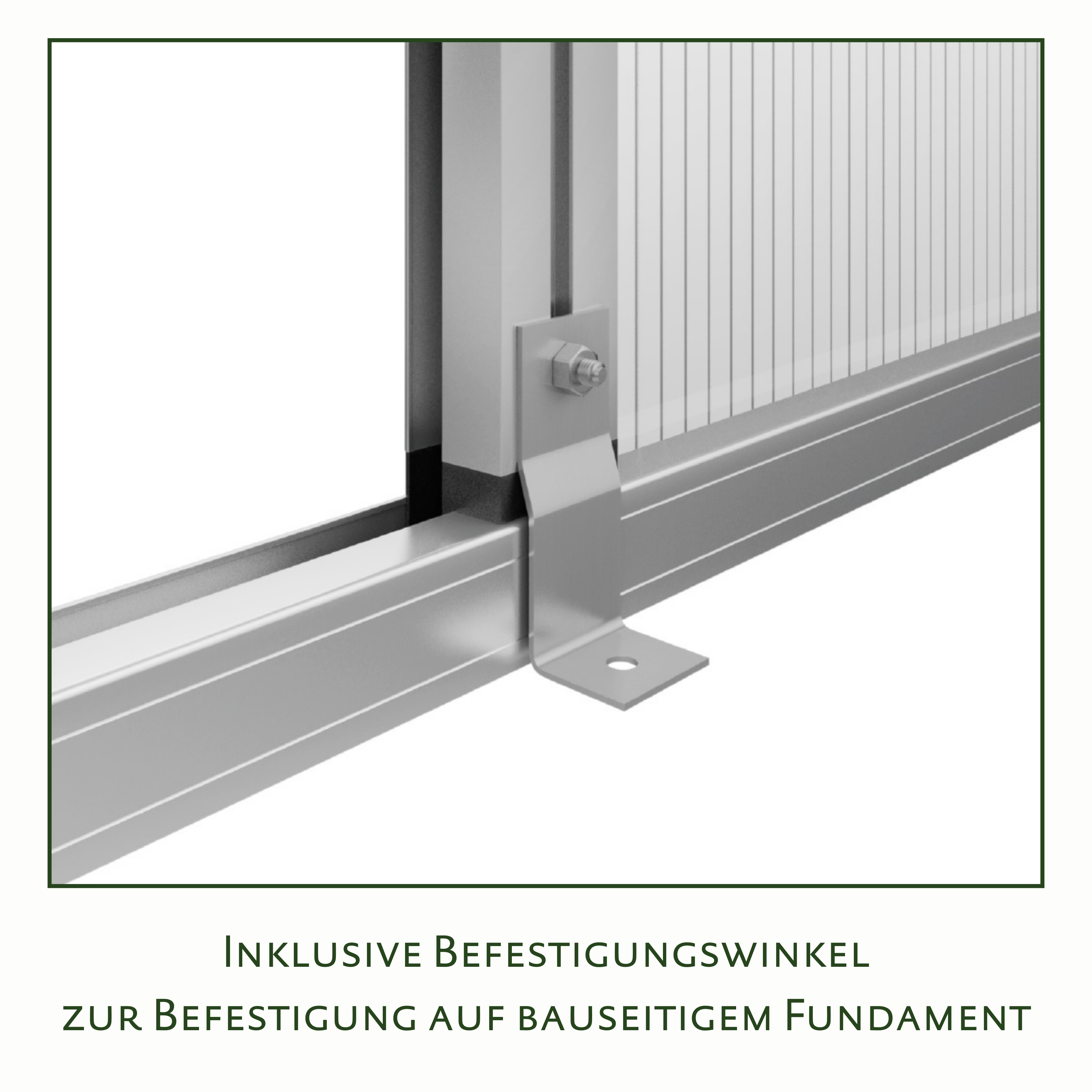KGT Gewächshaus Iris IV, tannengrün