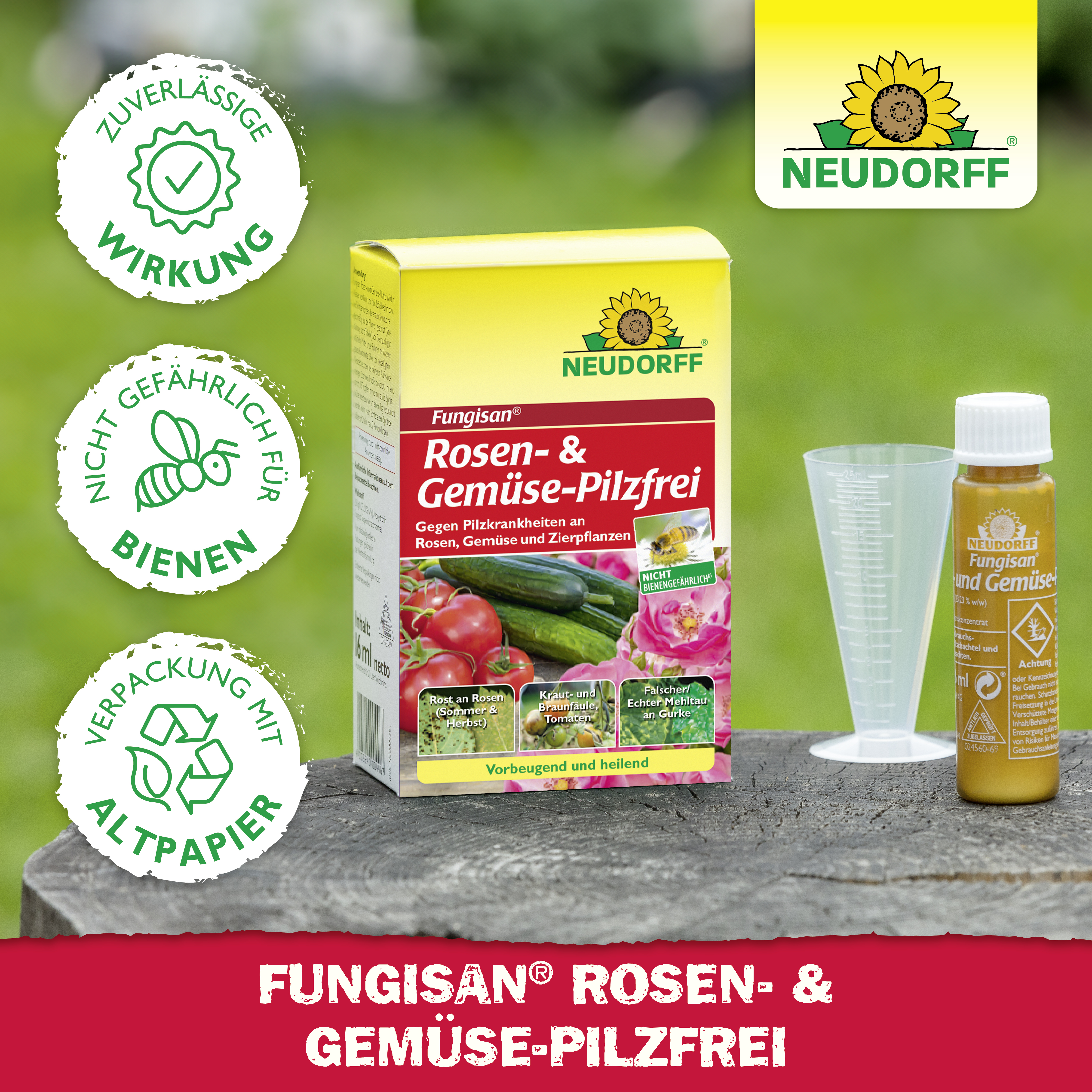 Neudorff Fungisan Rosen- und Gemüse-Pilzfrei, 16 ml