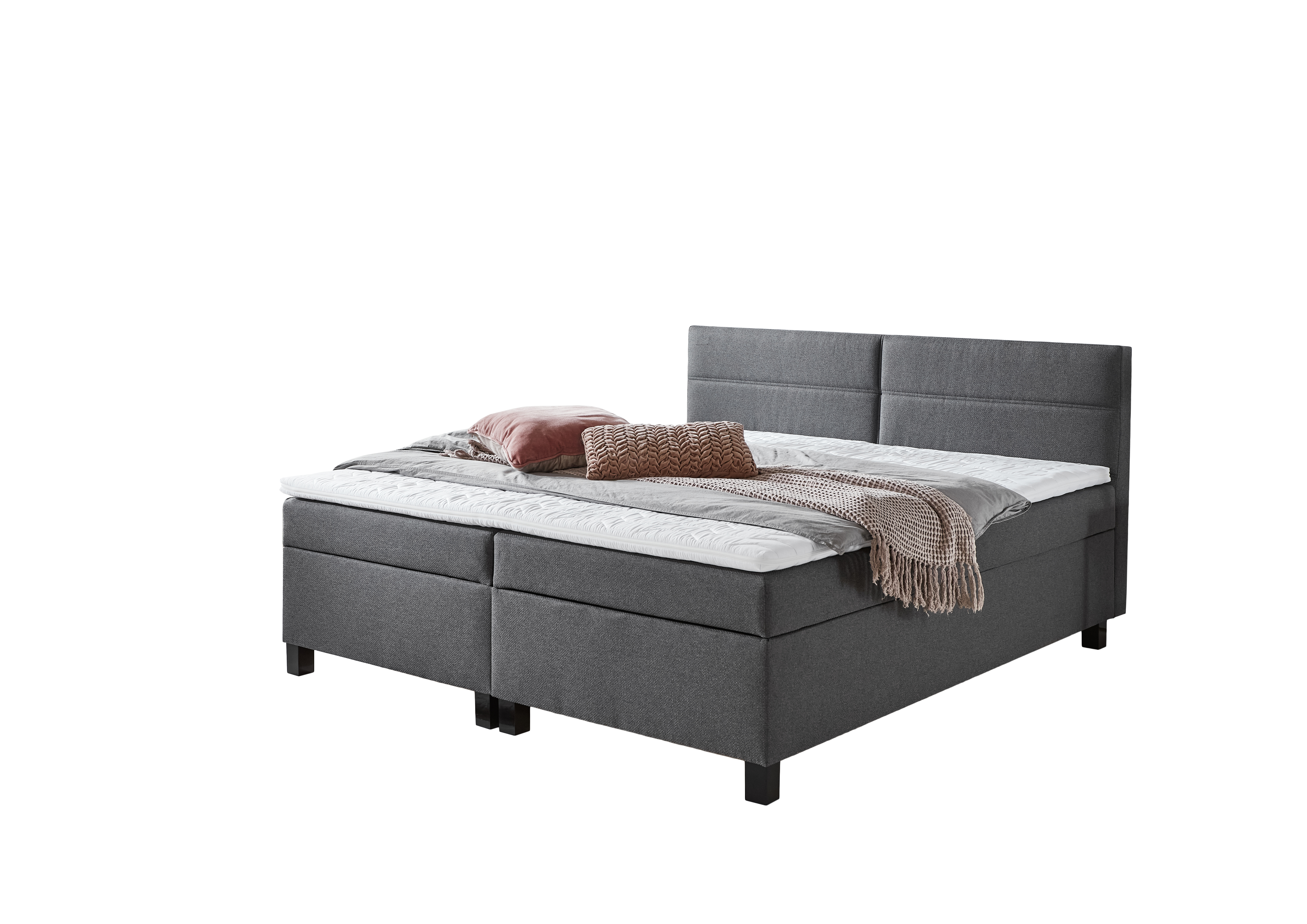 Sun Garden Boxspringbett 2430 Cresco/ Bettenset mit Stauraum, 180 x 200 cm
