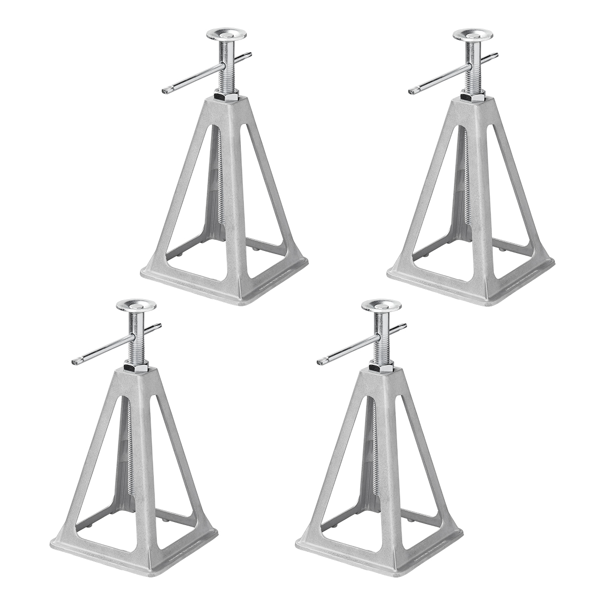 ProPlus Stützbock-Set von 4 Stück, Aluminium