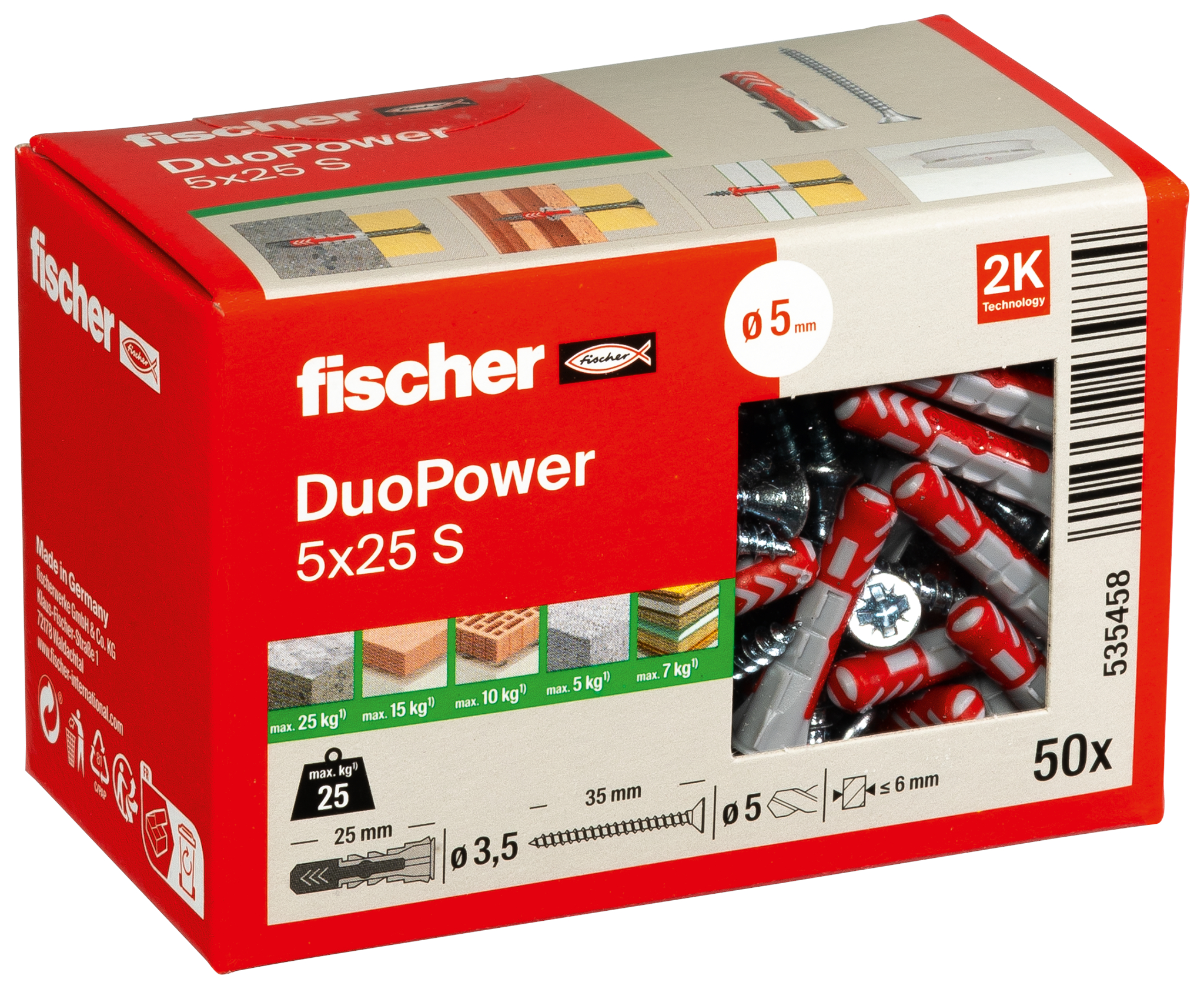 fischer DuoPower 5x25 S fischer DuoPower 5x25 S