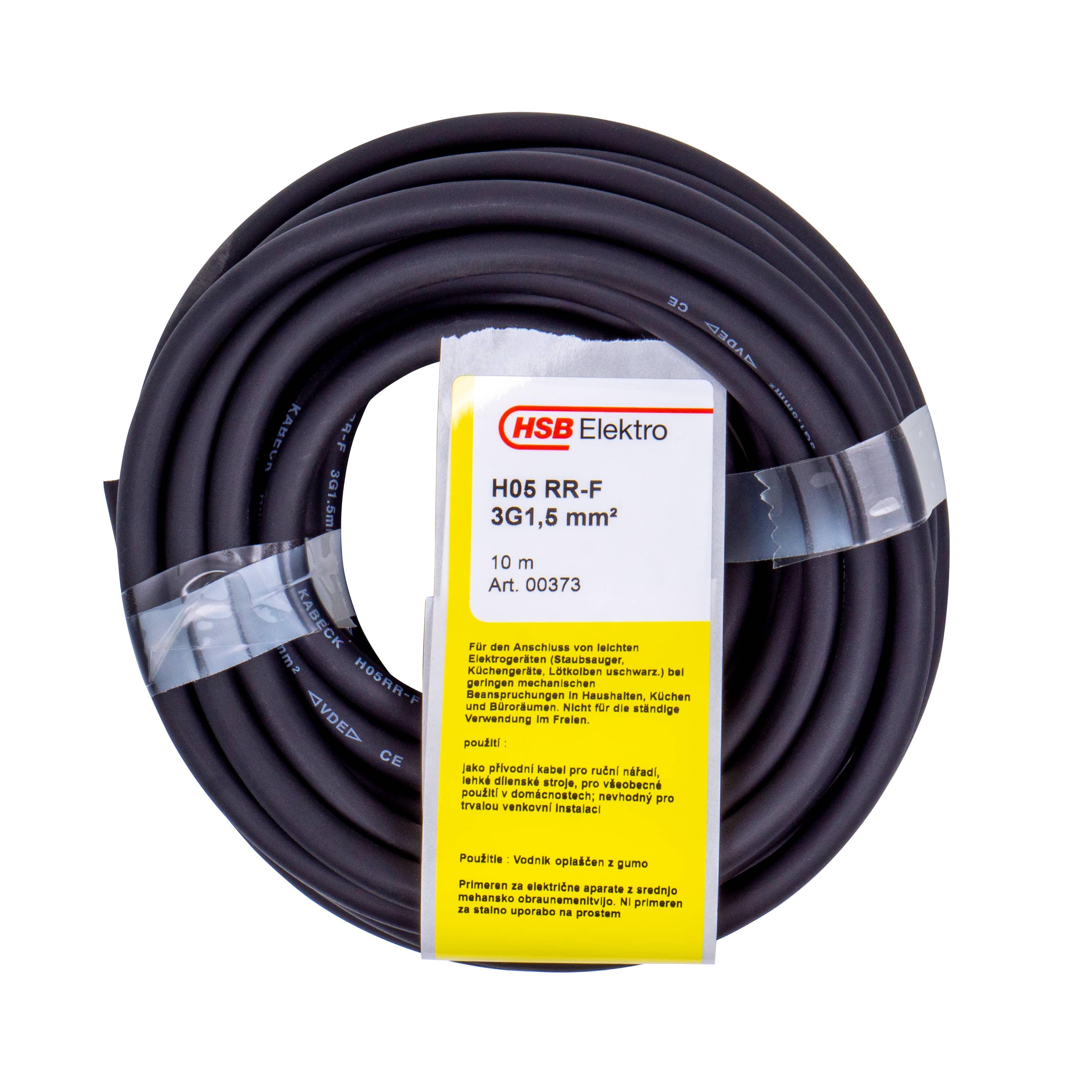 370415zaNlpwEyej6wf HSB Gummileitung H05RR-F 3G1,5mm², 10m, schwarz