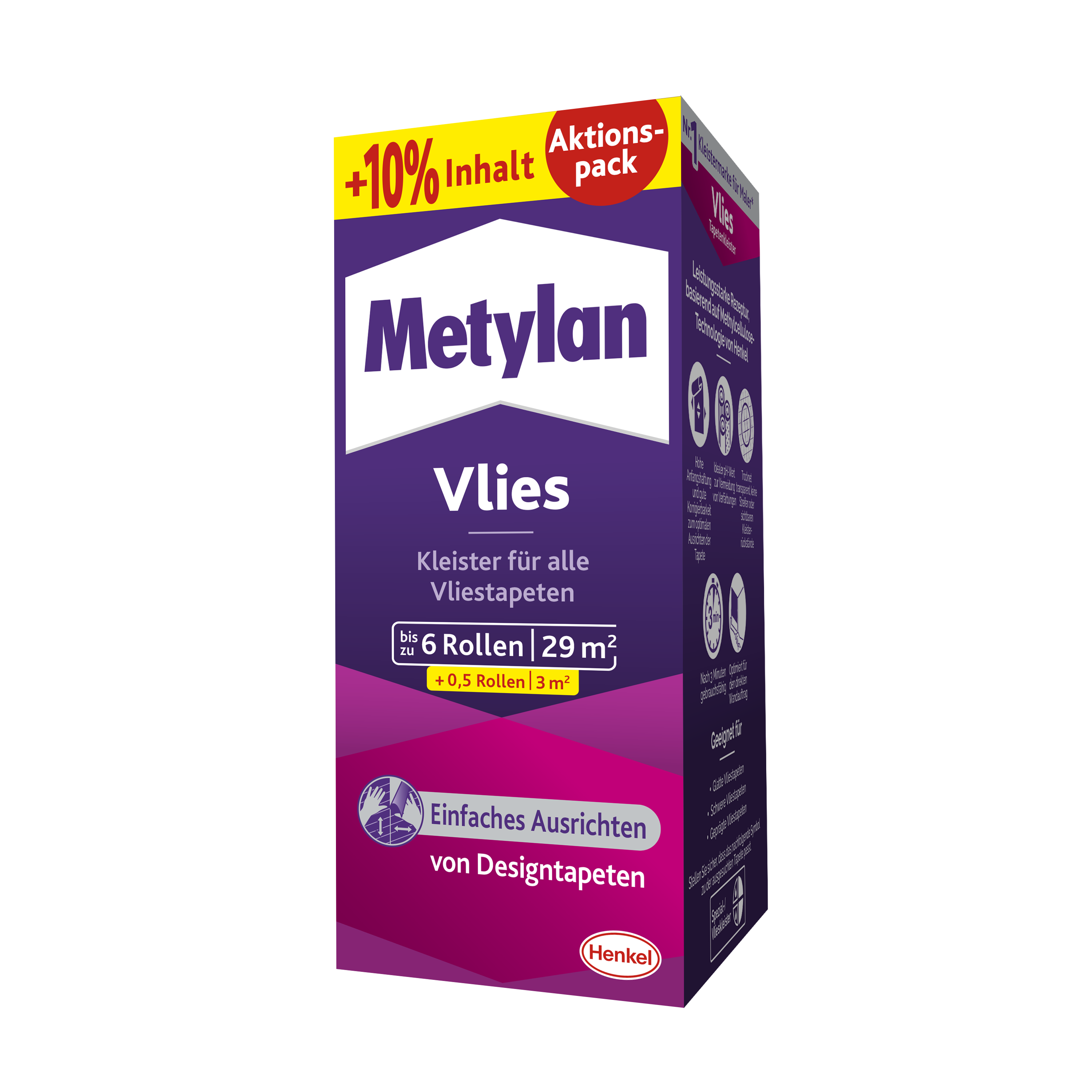 757436-Metylan-Vlies-200g-10-GRATIS-MV20P Metylan Vlies Tapetenkleister