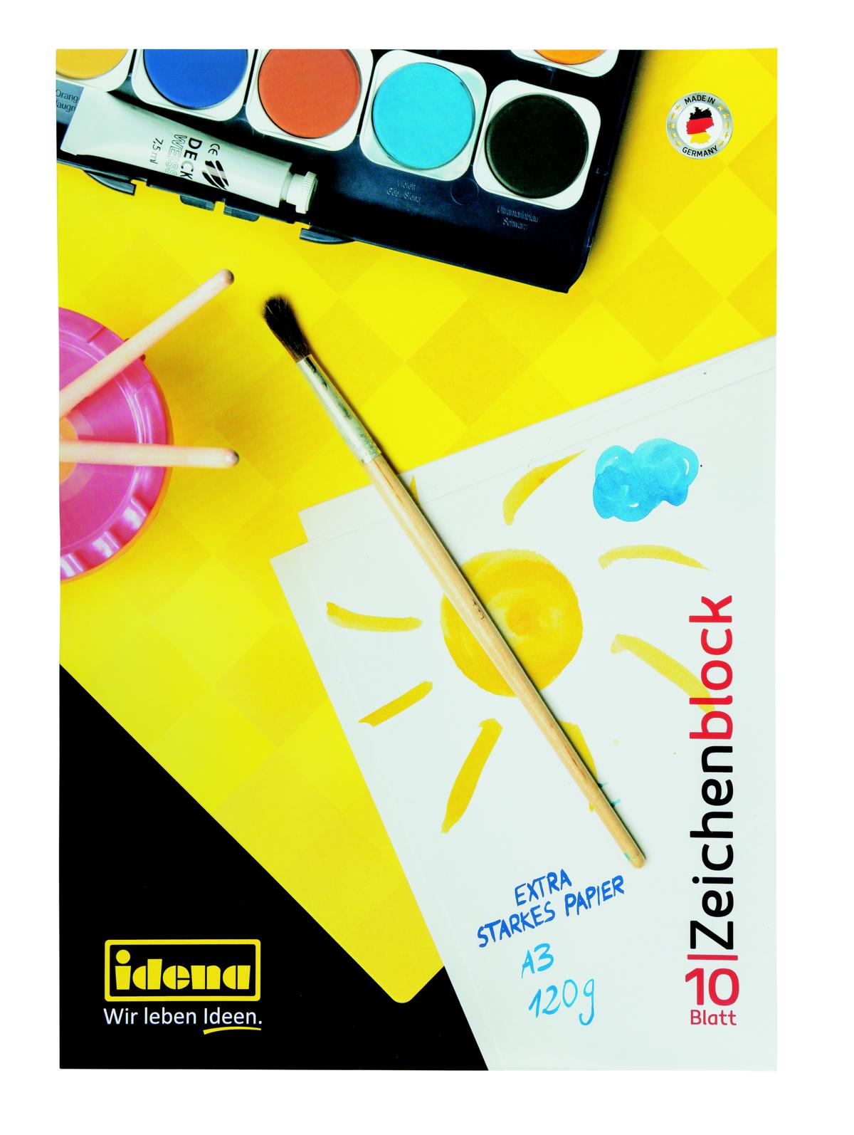 IDENA ZEICHENBLOCK A3 10BLATT 120G      