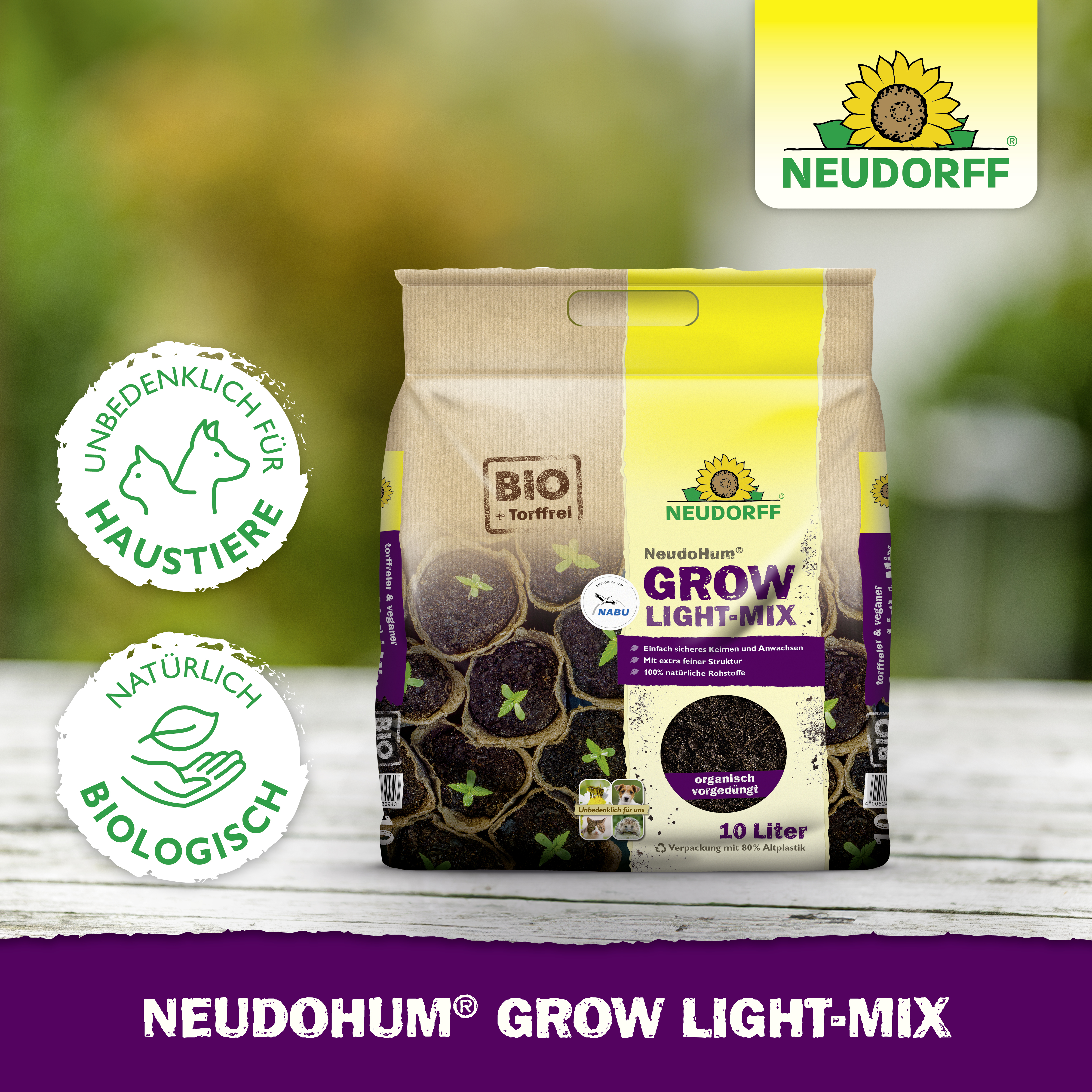 Neudorff NeudoHum Grow Light-Mix 