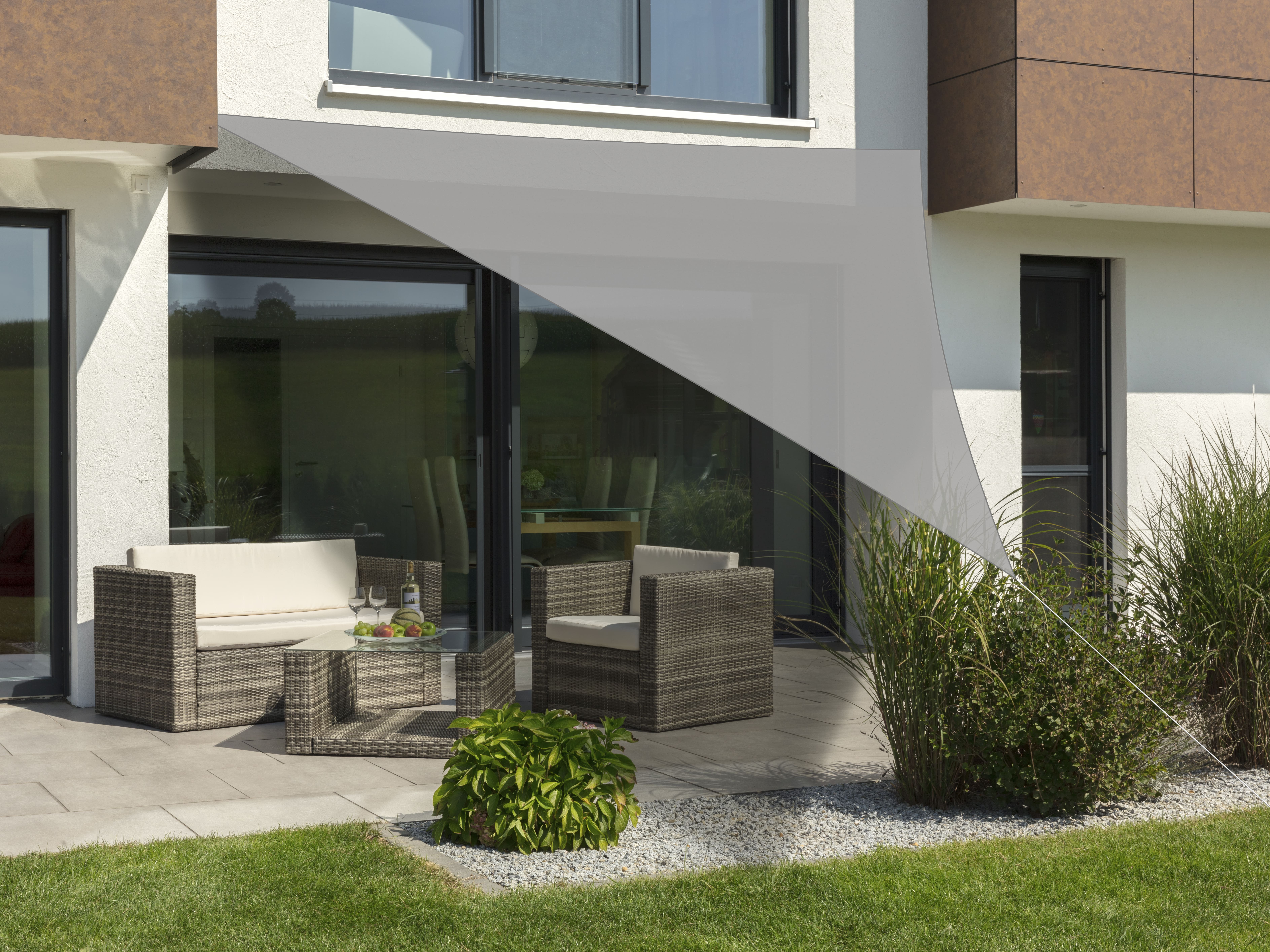 Sonnensegel Teneriffa 500X500X500cm Grau