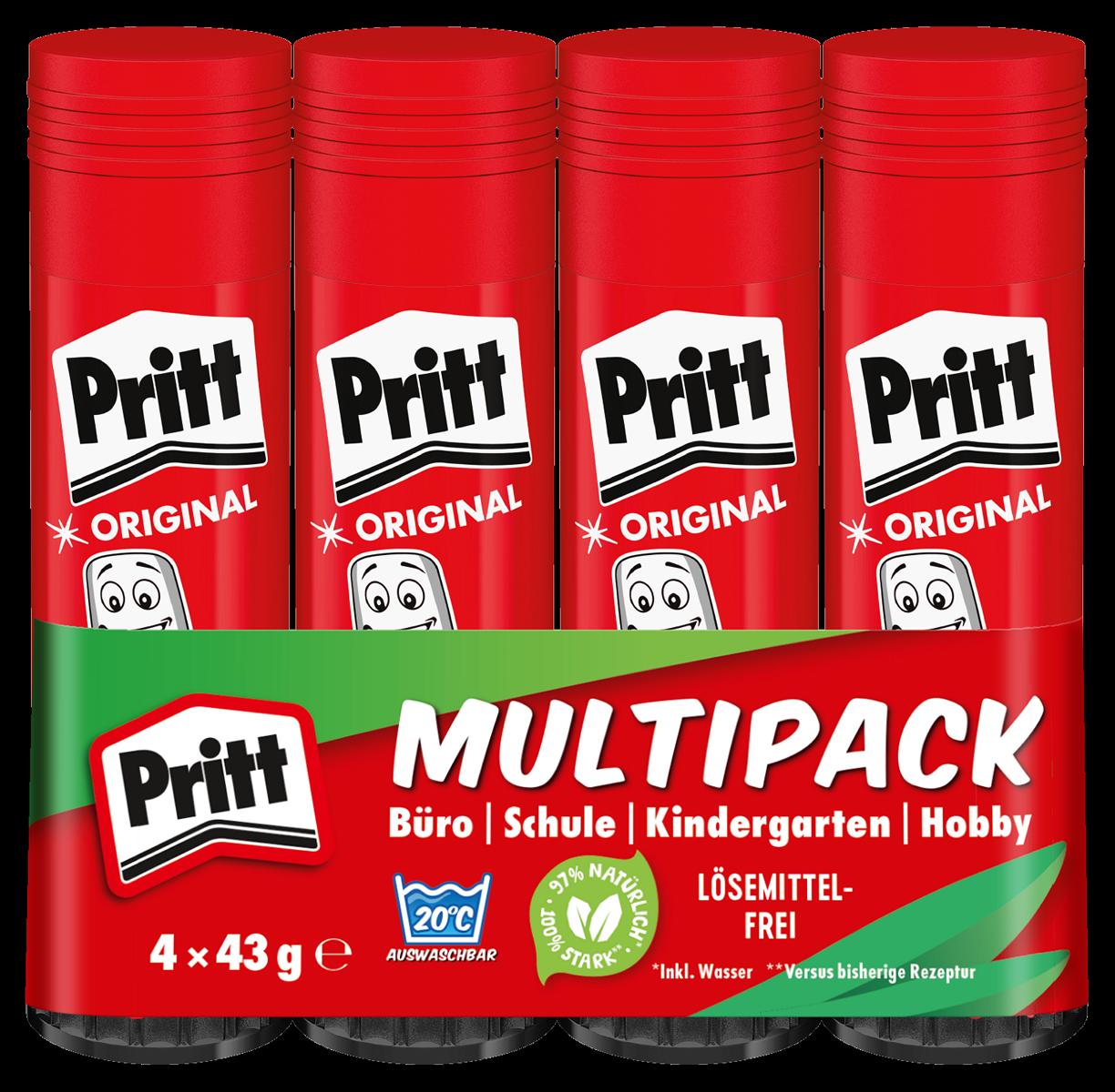 4015000411882_PK8MP Pritt Klebestifte Multipack, 4 x 43 g