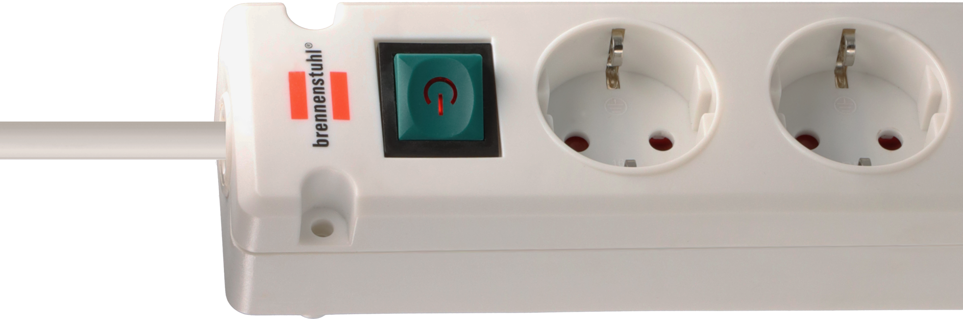 Brennenstuhl Bremounta Steckdosenleiste 5-fach mit USB C-Ladefunktion, weiß