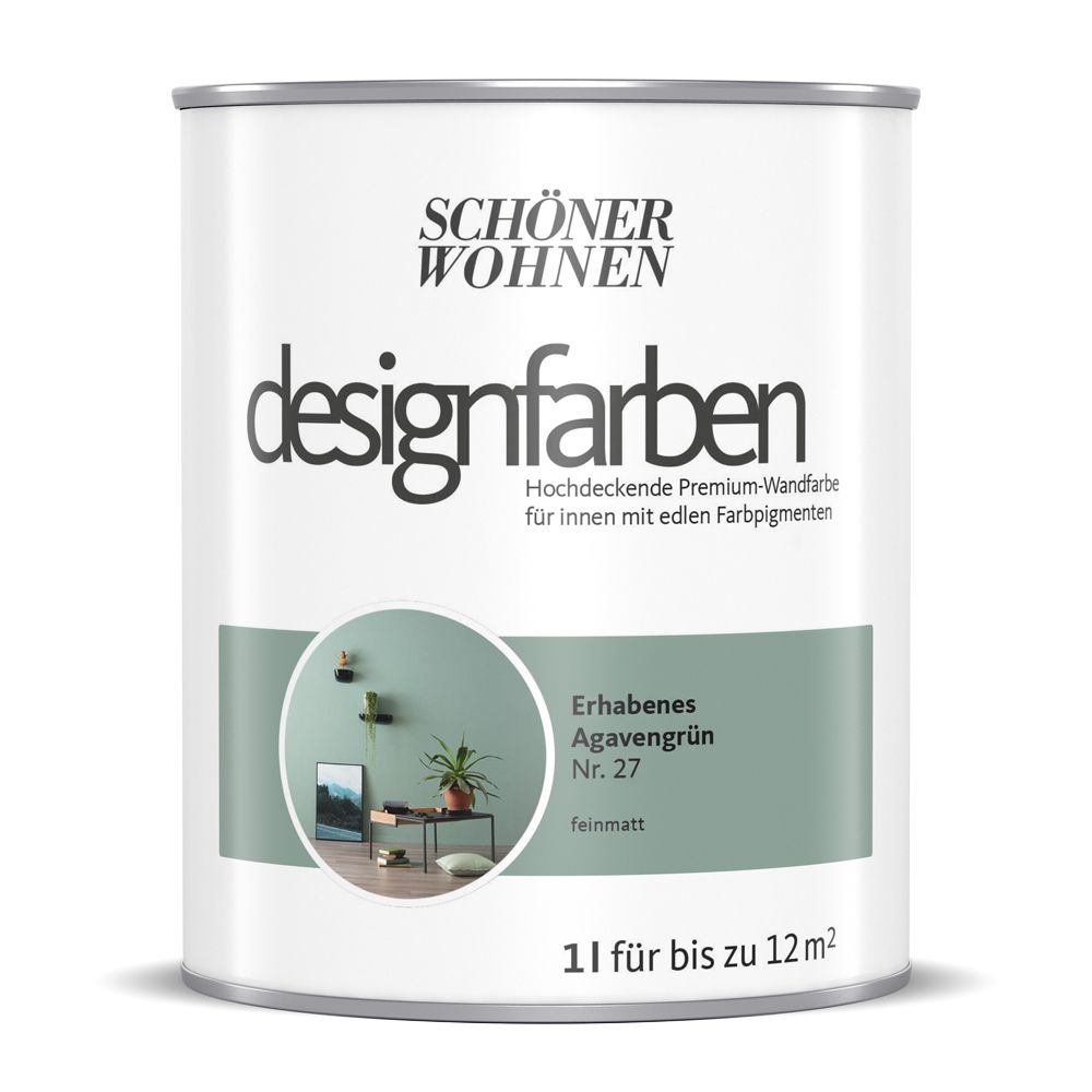 Schöner Wohnen Designfarbe, erhabenes agavengrün, 1L